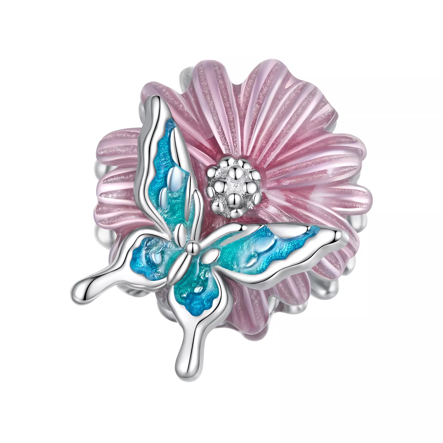 pandora stijl vlinder chrysanthemum bedel bsc788