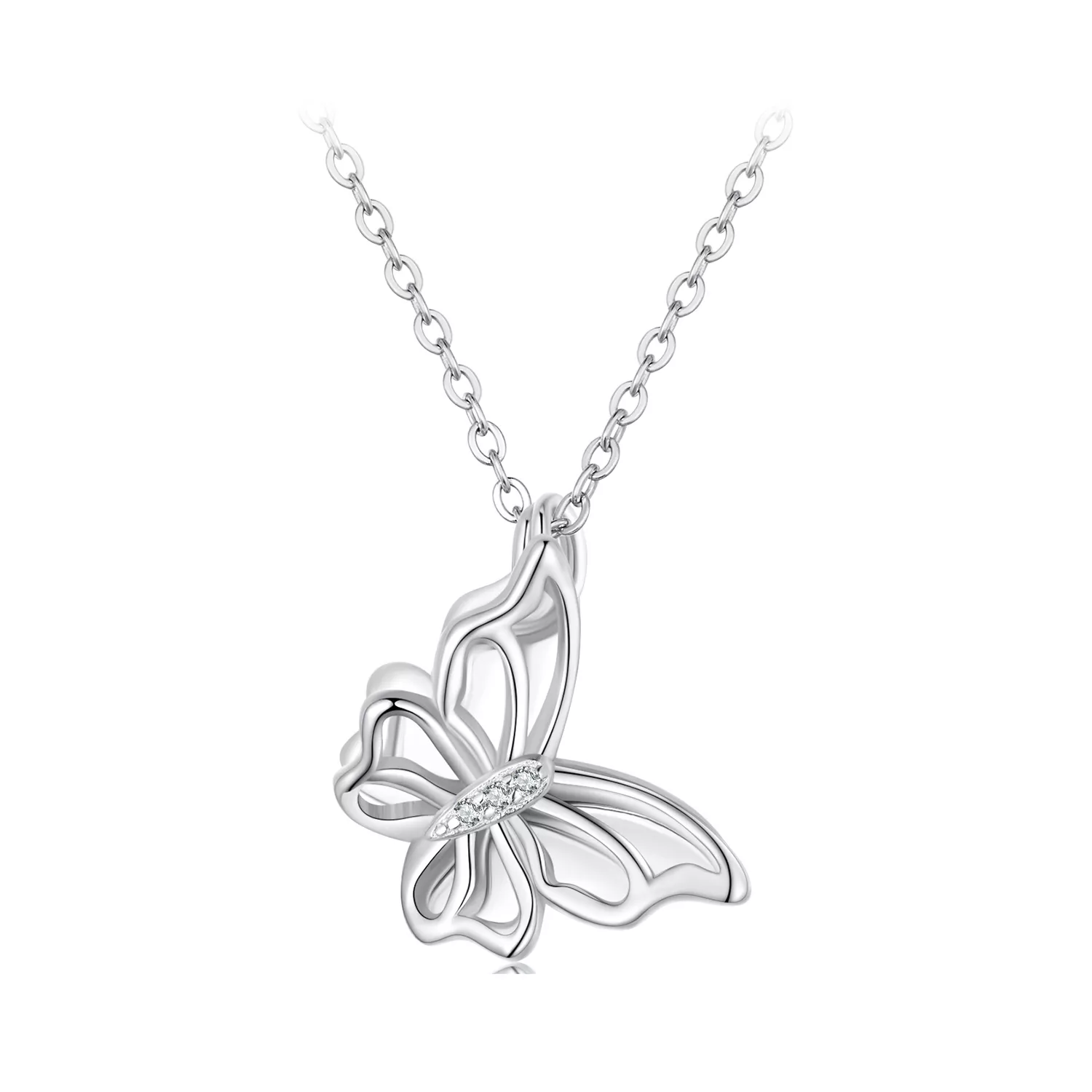 pandora stijl vlinder halsketting bsn321