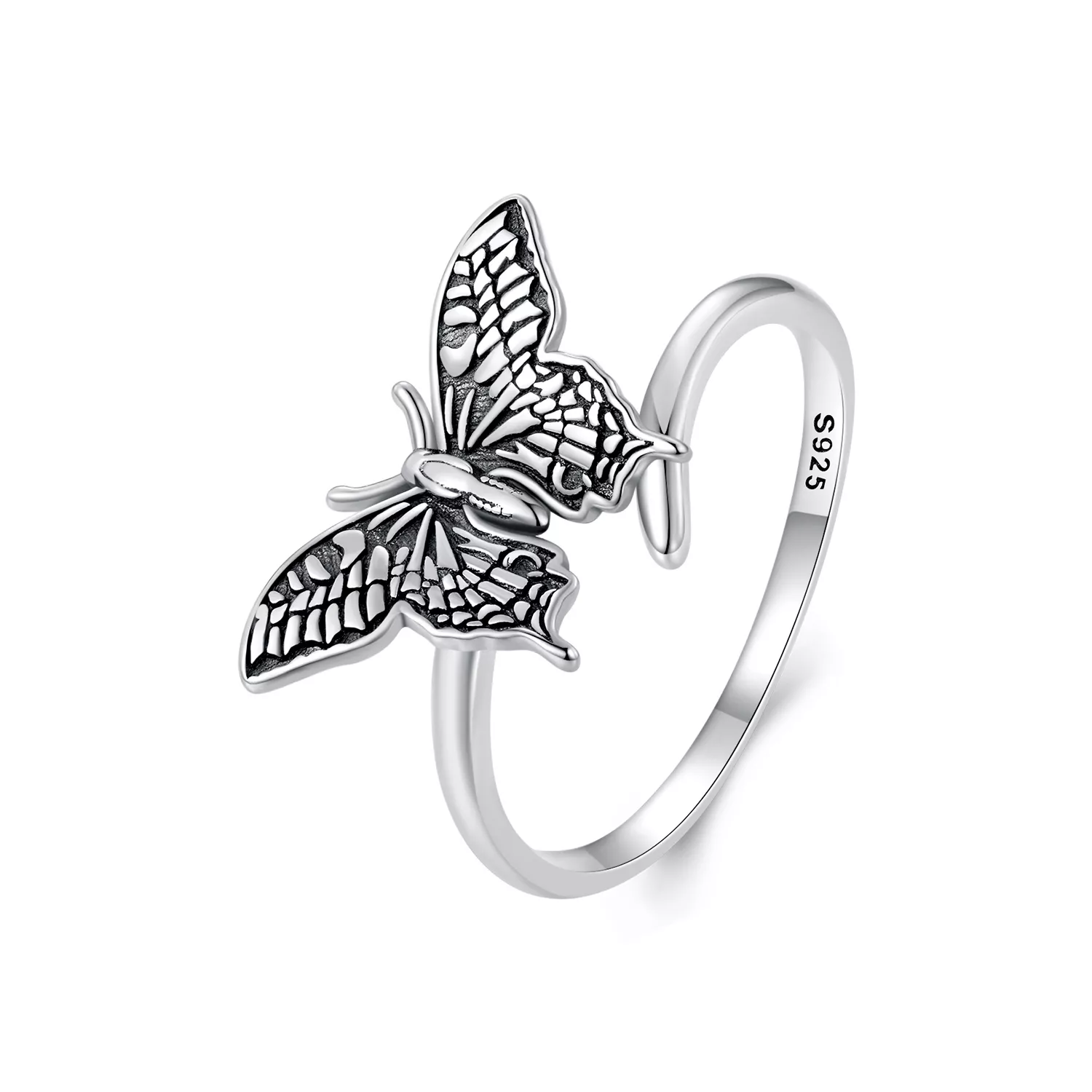 pandora stijl vlinder open ring scr966 e