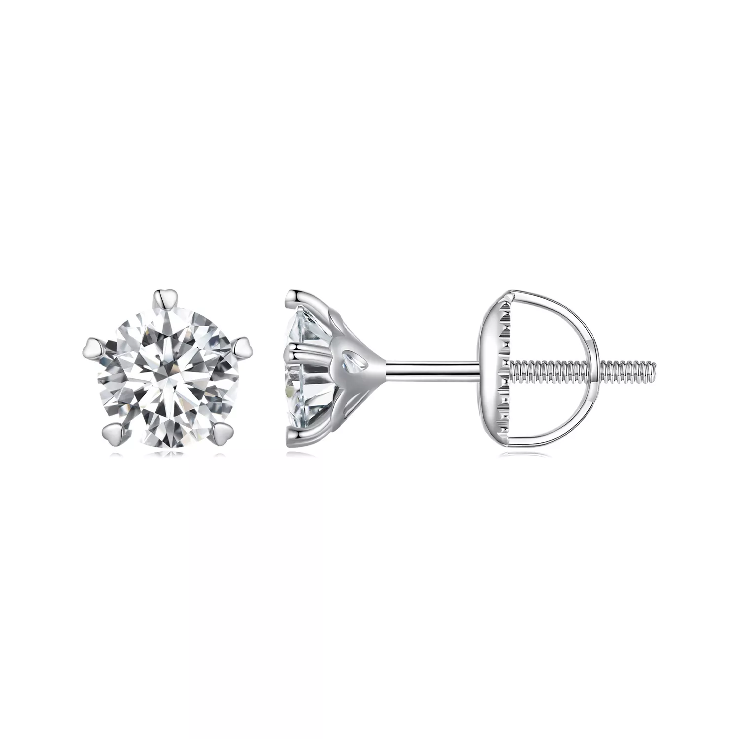 pandora stijl 05 karaat moissanite stekkers oorbellen mse024 s