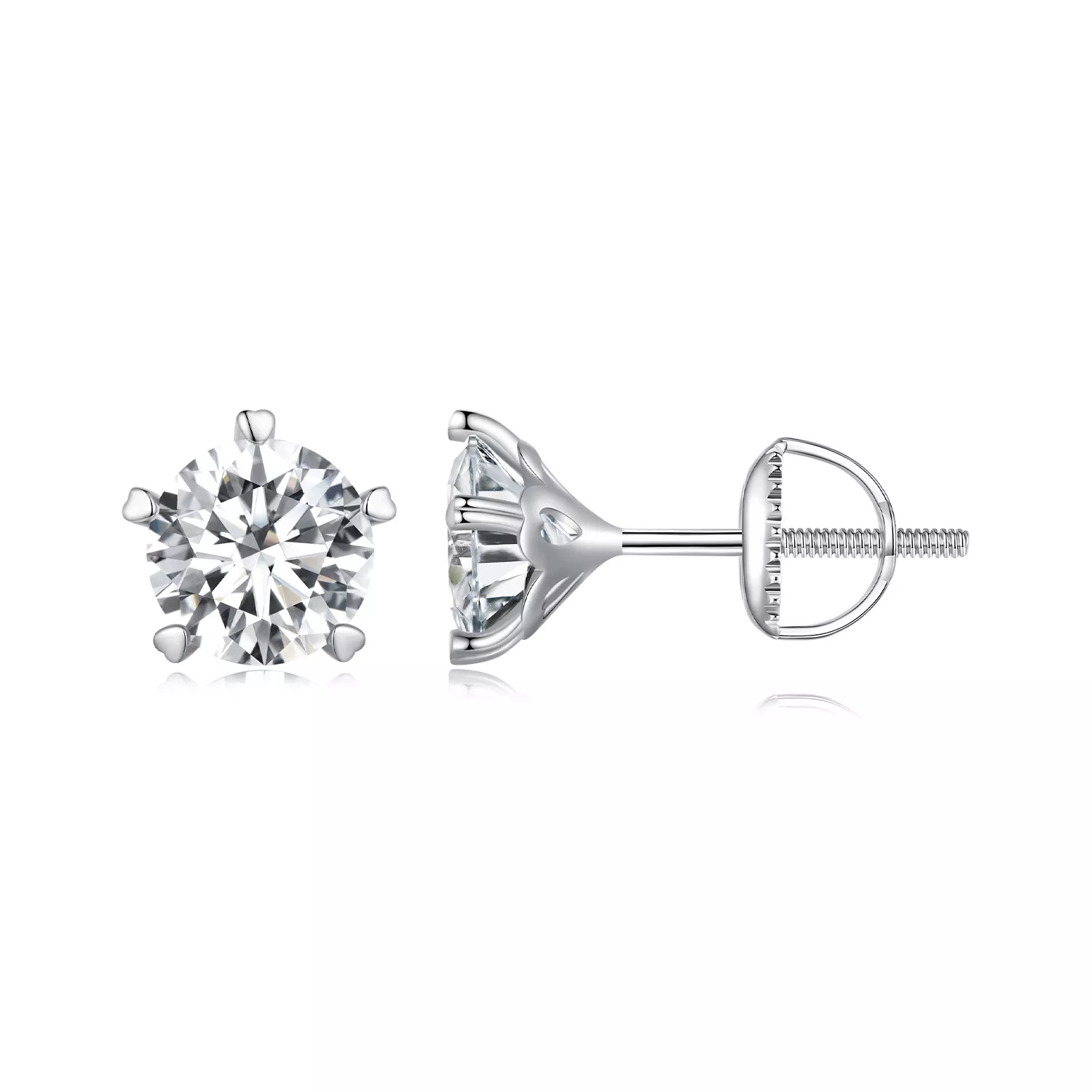 pandora stijl 1 karaat moissanite studs oorbellen mse024 l