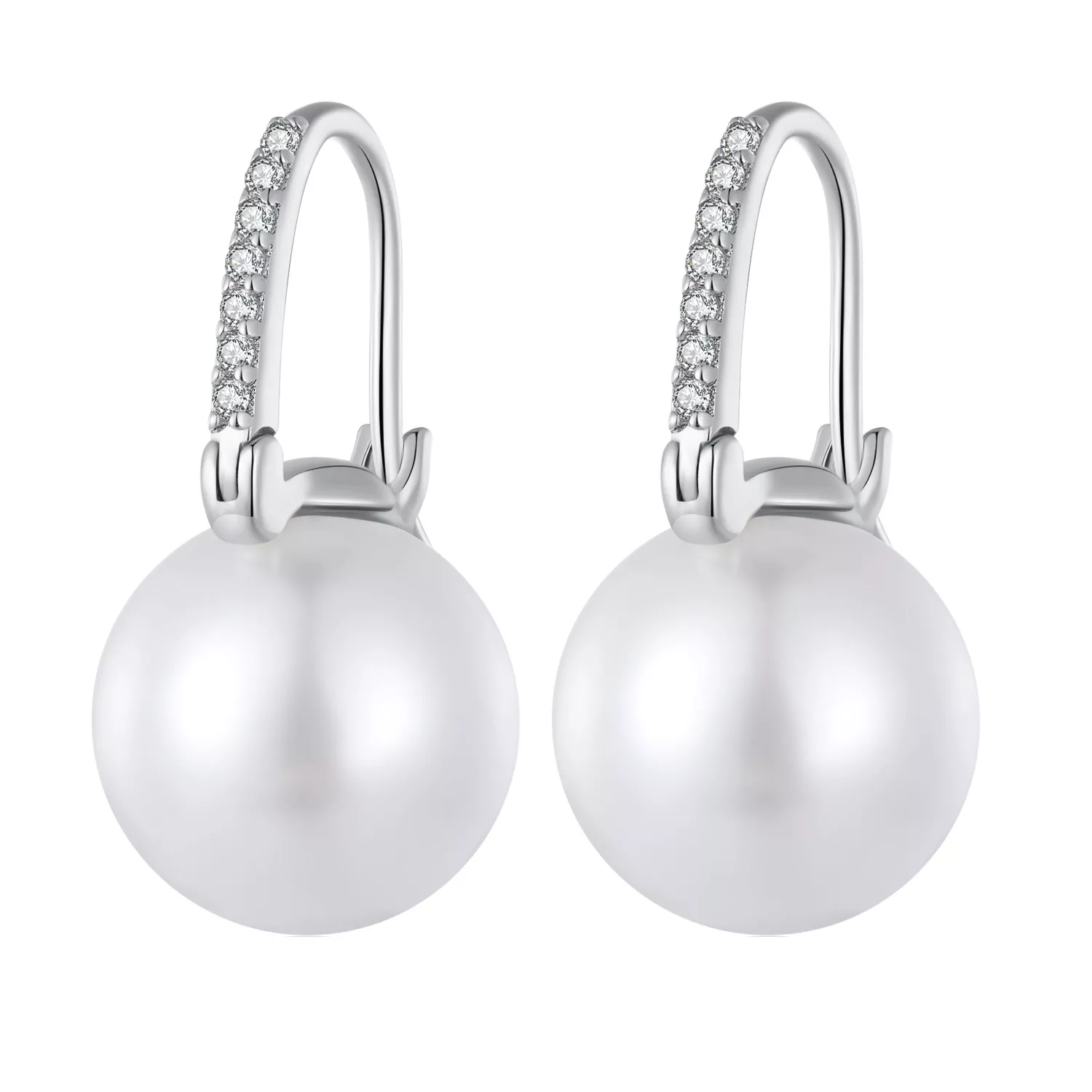 pandora stijl eenvoudige schelpkralen oorbellen sce1583
