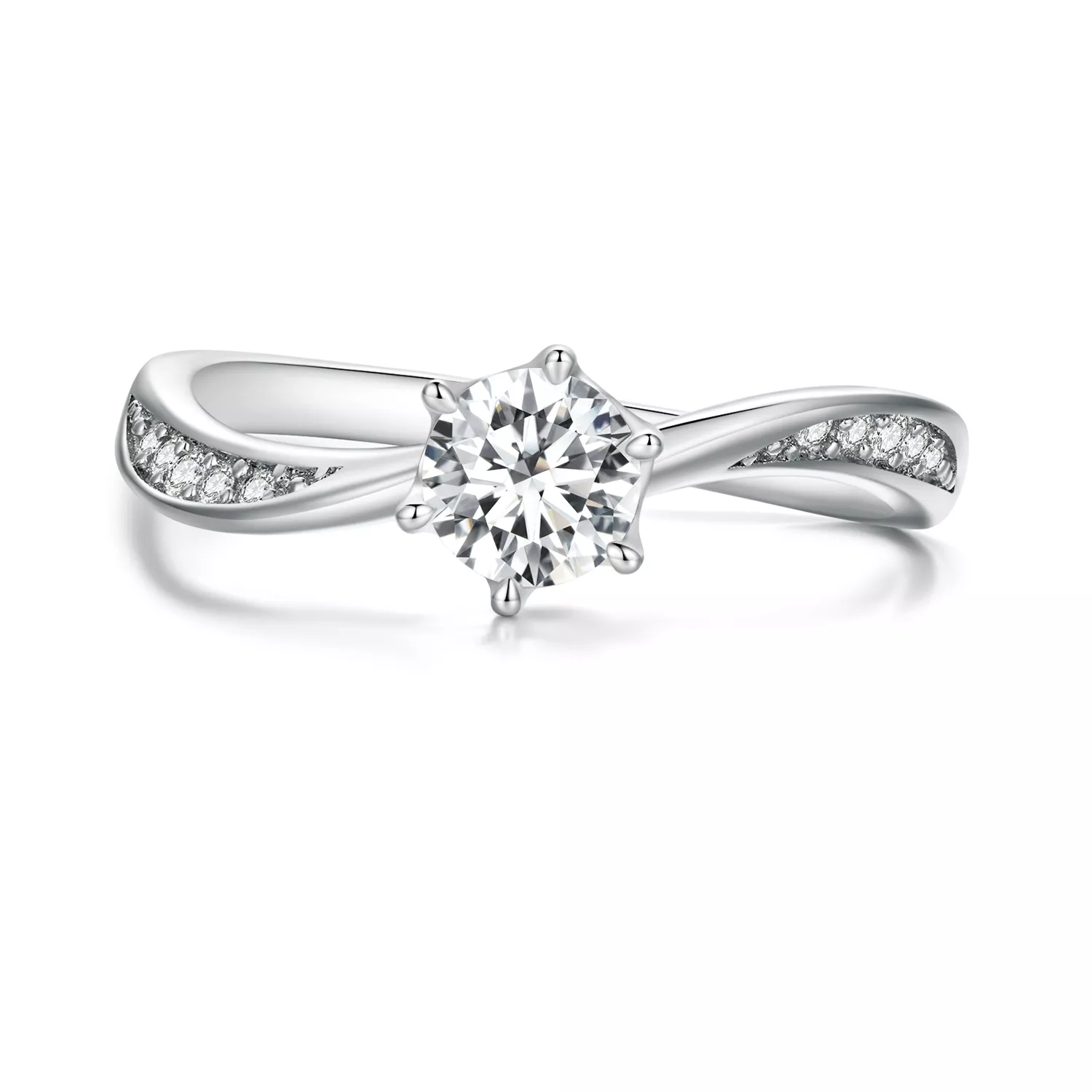 pandora stijl eenvoudige strikring bsr420