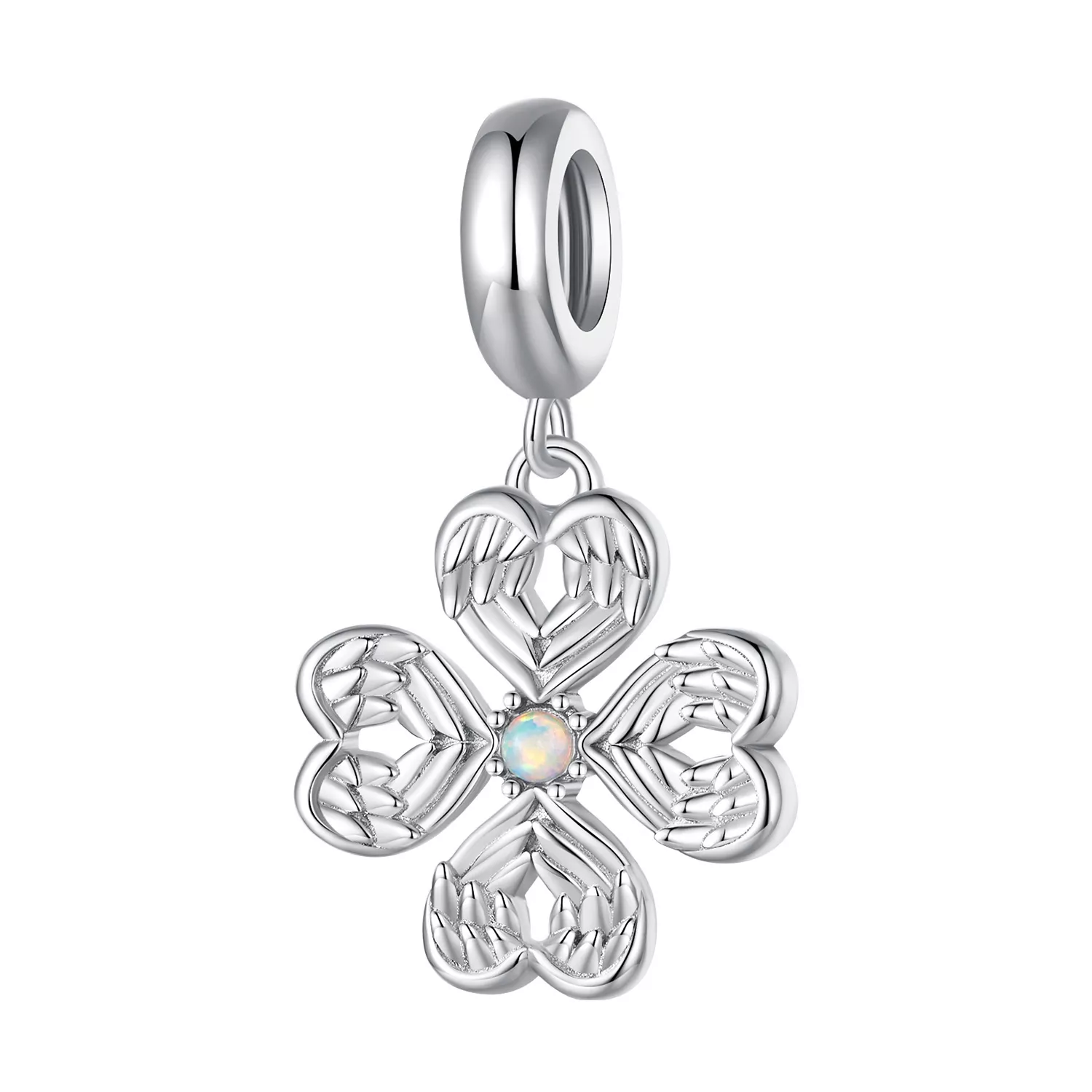 pandora stijl engelenvleugels geluksklaver dangle scc2484
