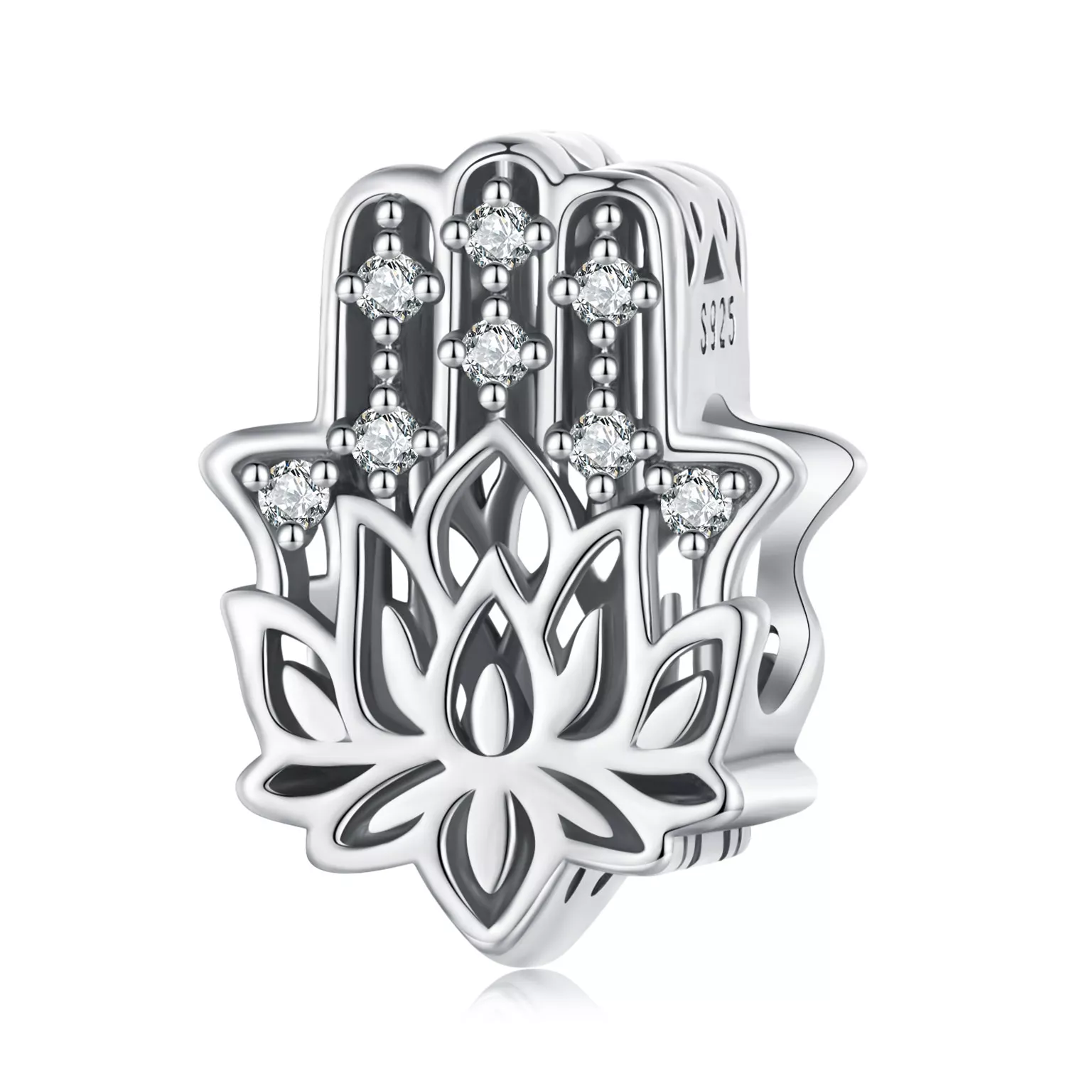 pandora stijl hand van fatima bedel scc2628