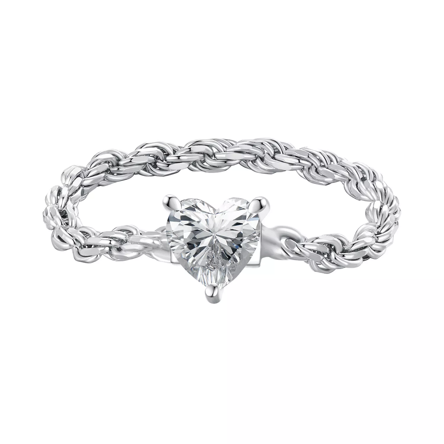 pandora stijl hart kettingring bsr410