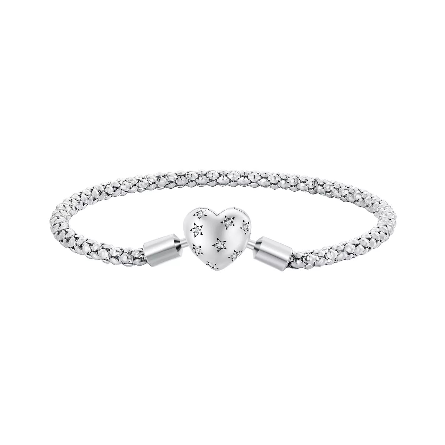 pandora stijl hartvormige basisketting armband bsb135