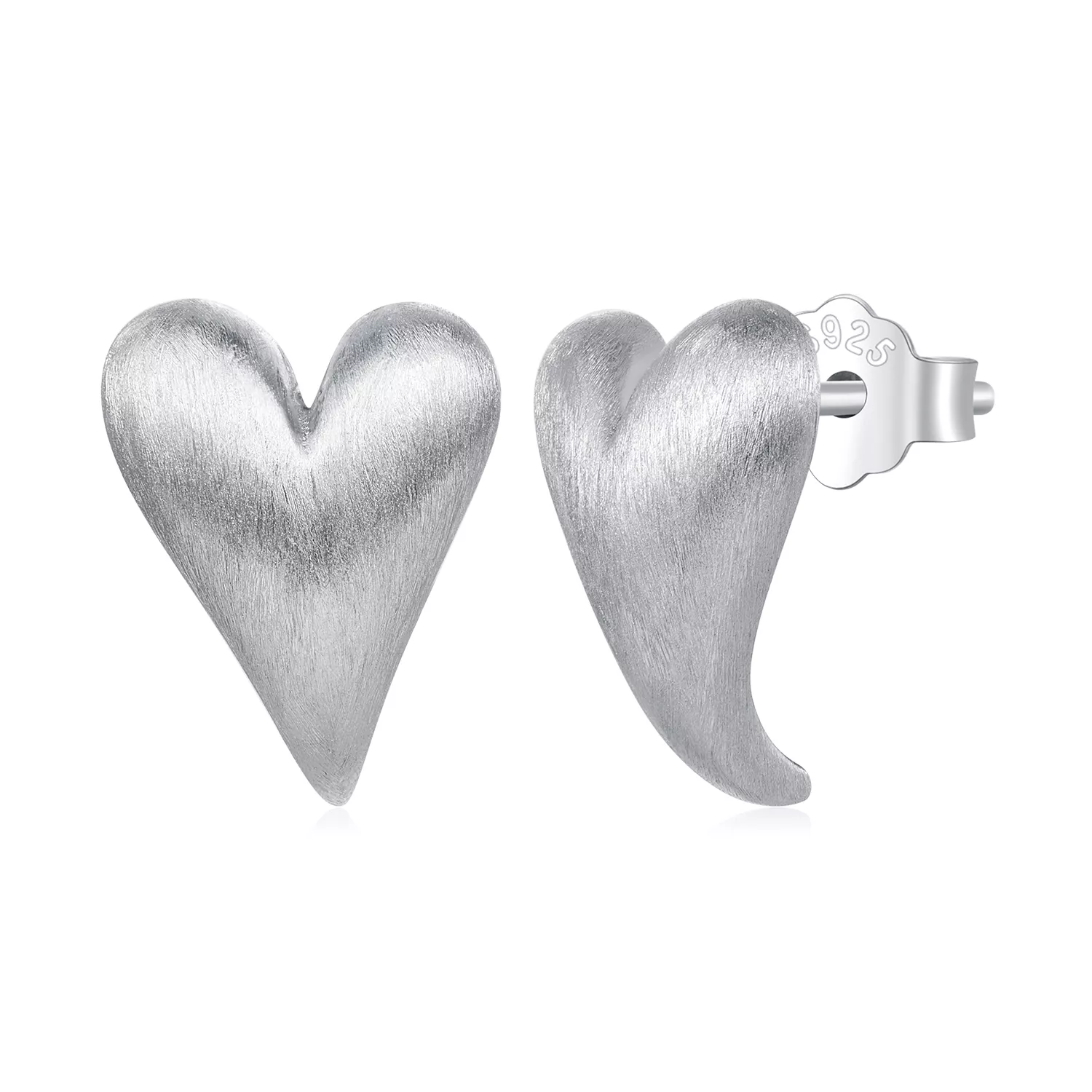 pandora stijl hartvormige studs oorbellen bse916