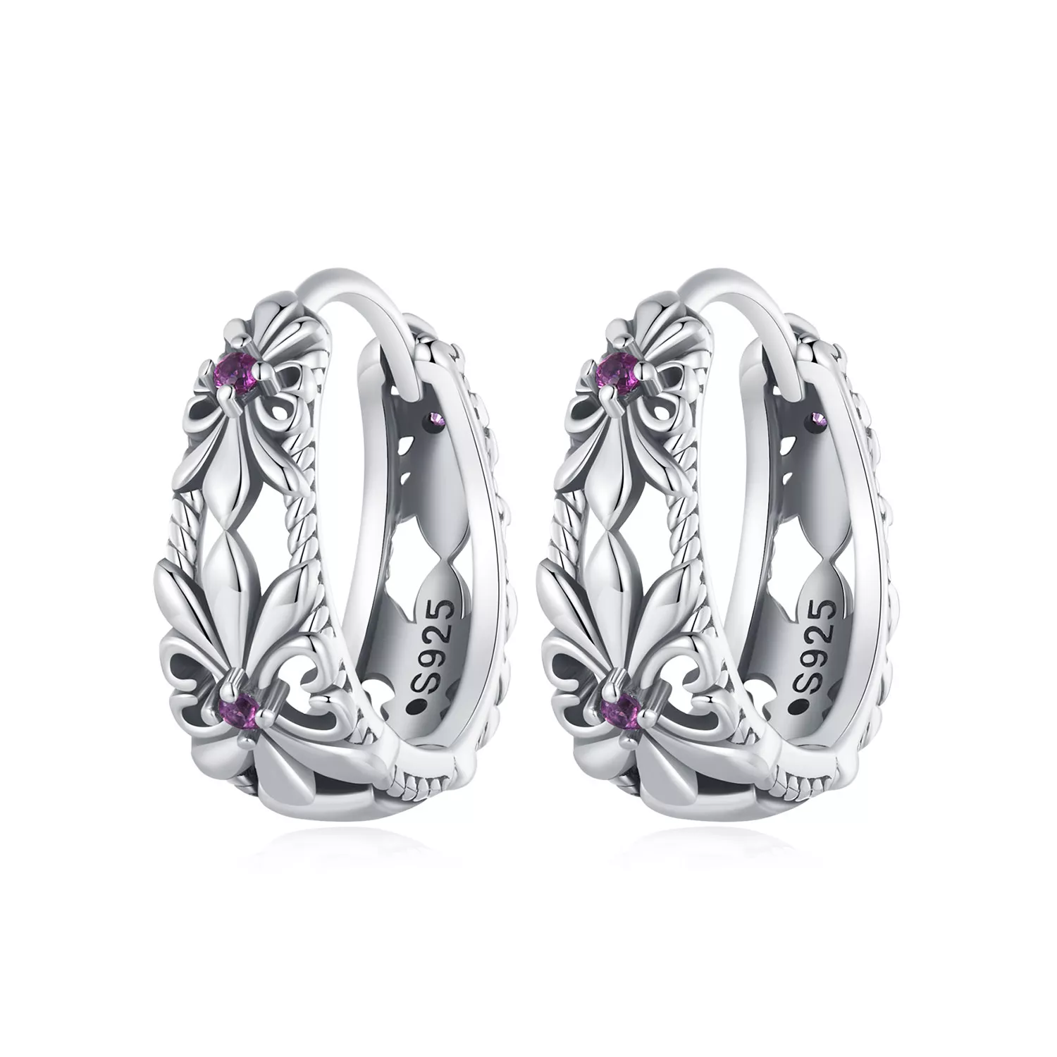 pandora stijl iris vintage hoepeloorbellen sce1649