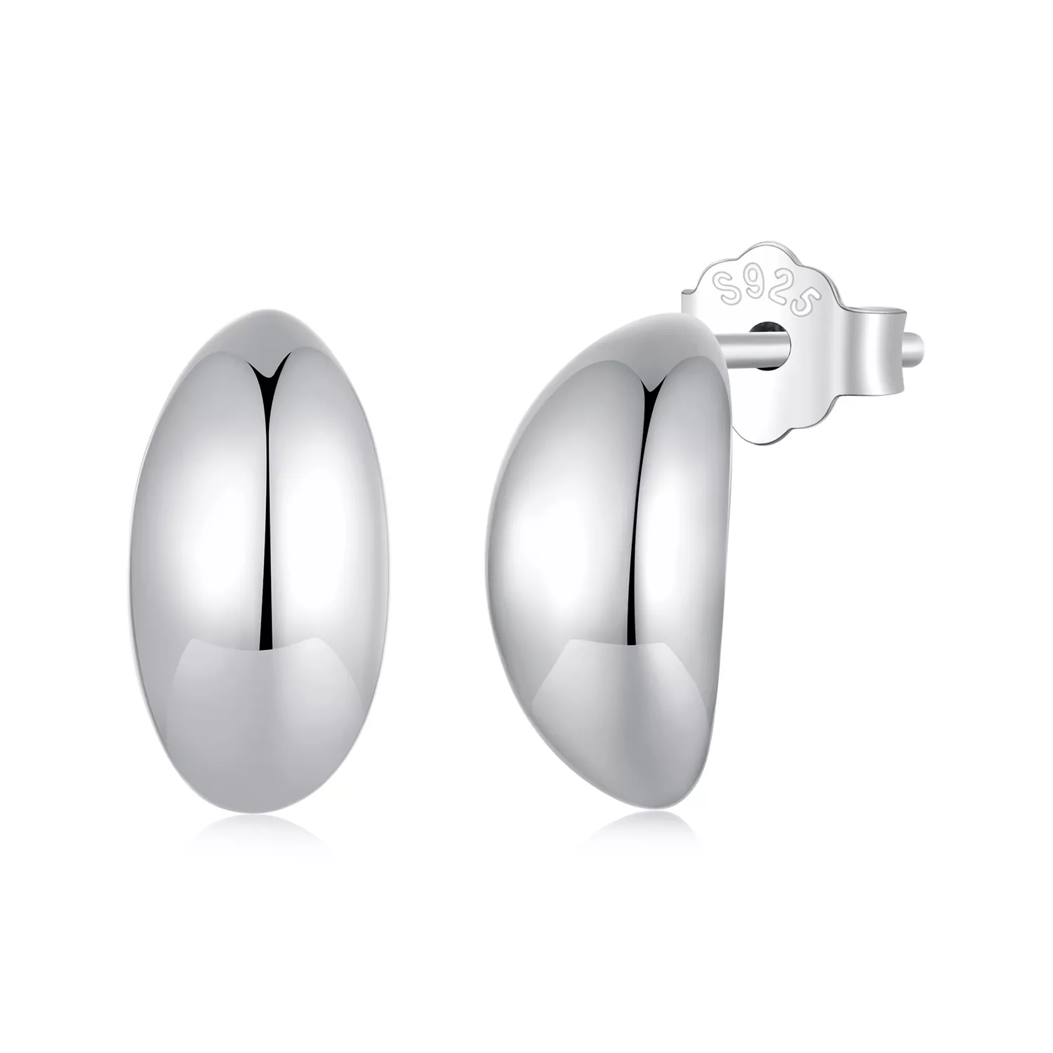 pandora stijl maan studs oorbellen sce1632