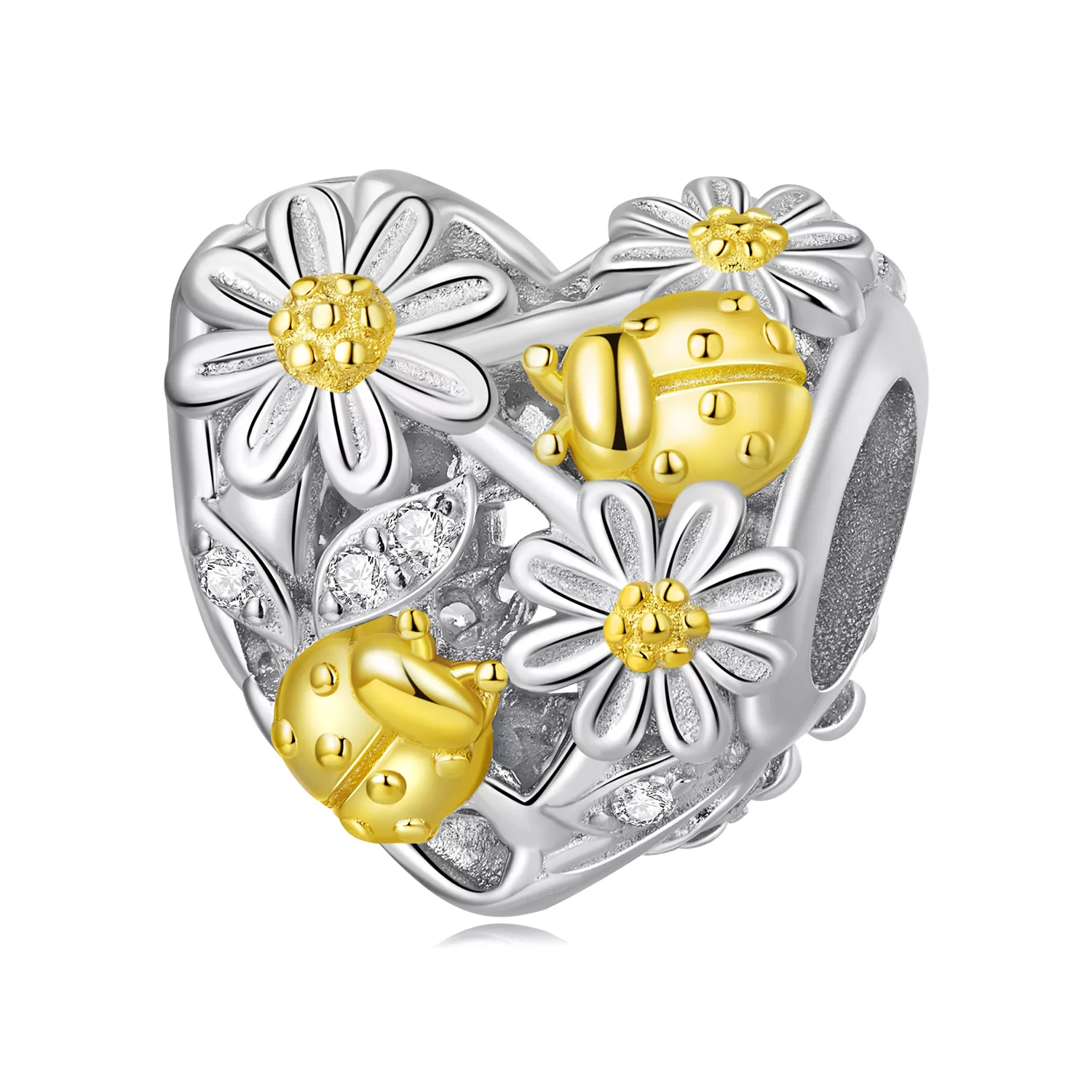 pandora stijl madeliefje lieveheersbeestje bedel bsc817