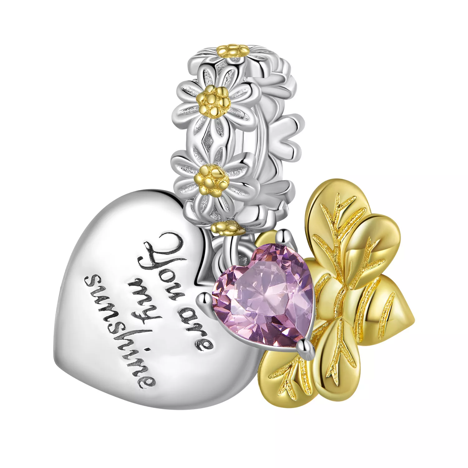 pandora stijl madeliefjesbij bedel bsc816