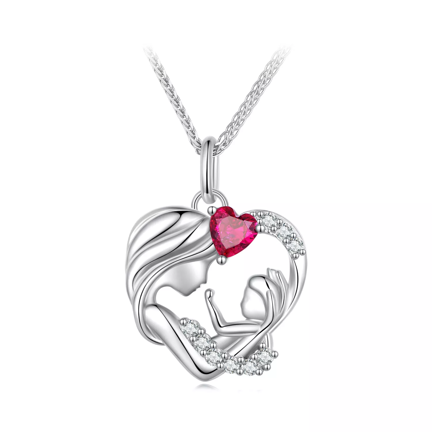 pandora stijl moeder en zoon ketting bsn323