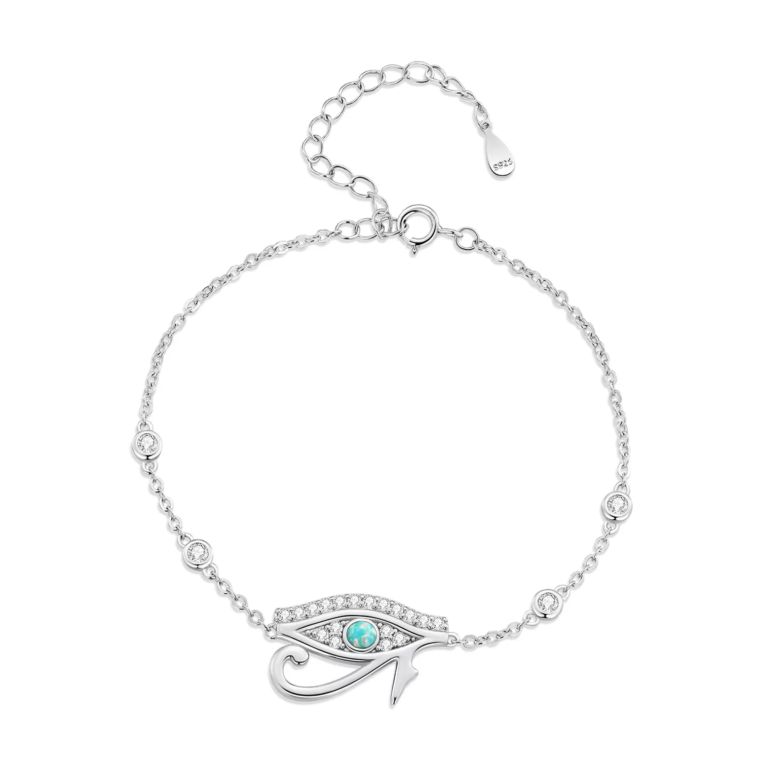pandora stijl oog van horus kettingarmband bsb114