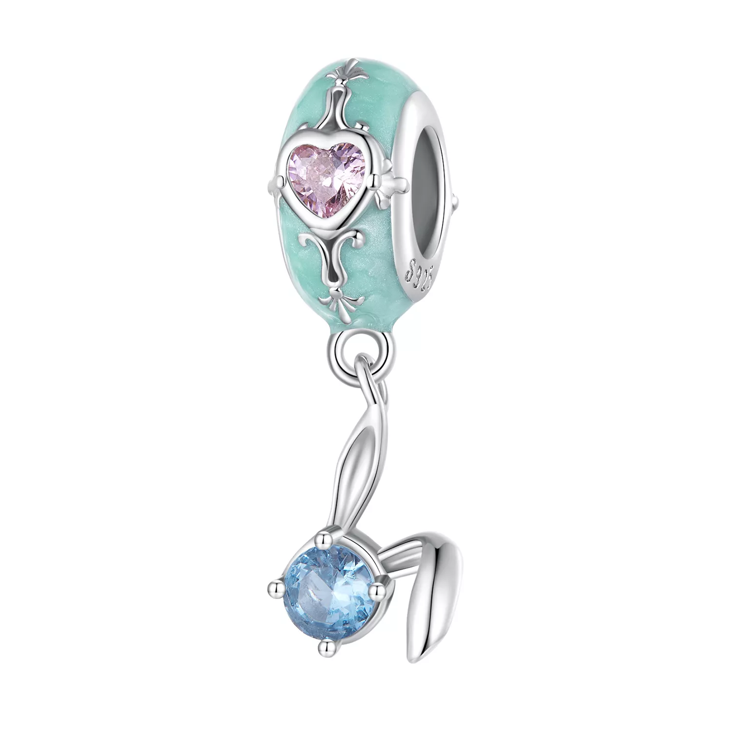 pandora stijl paashaas siliconen spacer bsc780