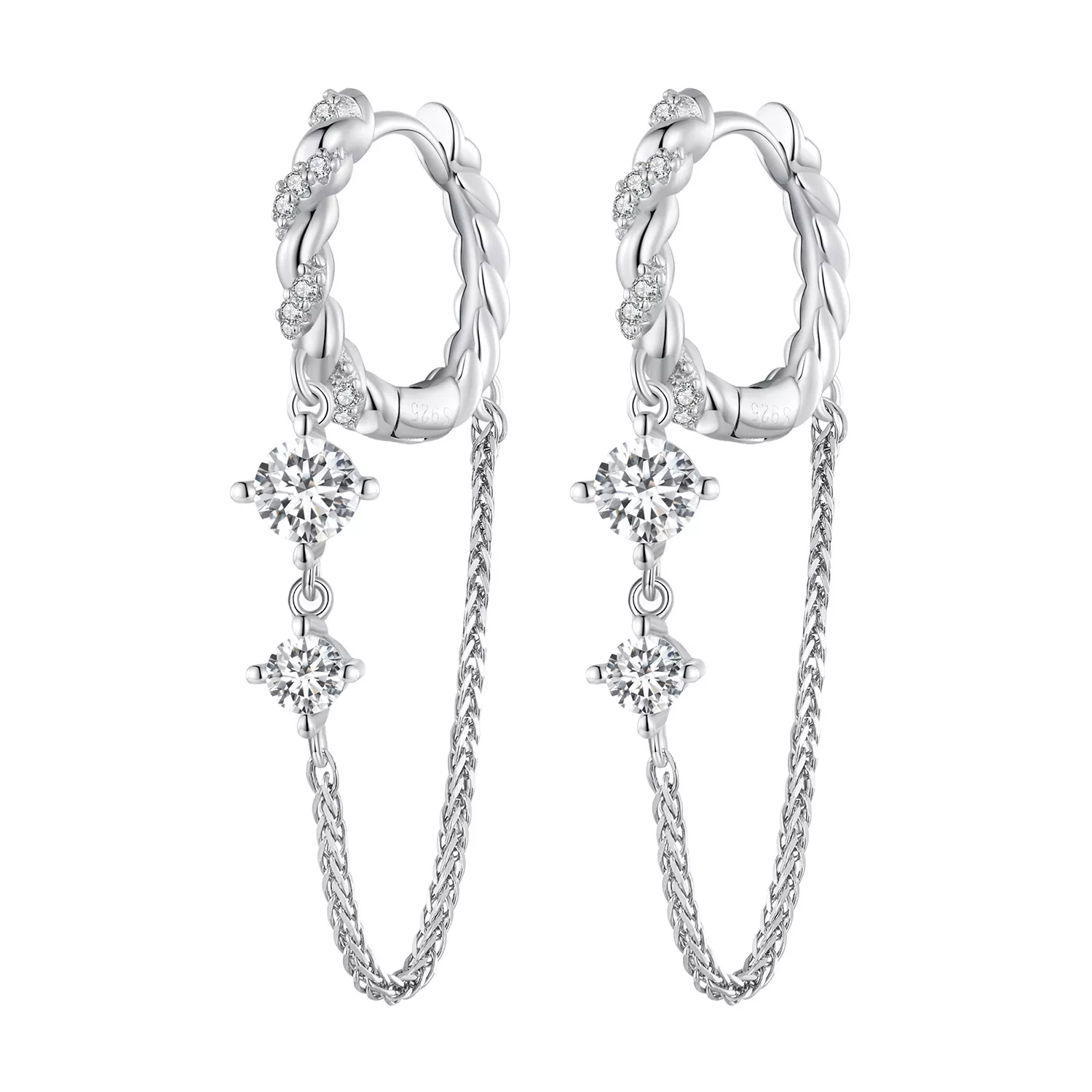 pandora stijl prachtige kwast hanger oorbellen bse822