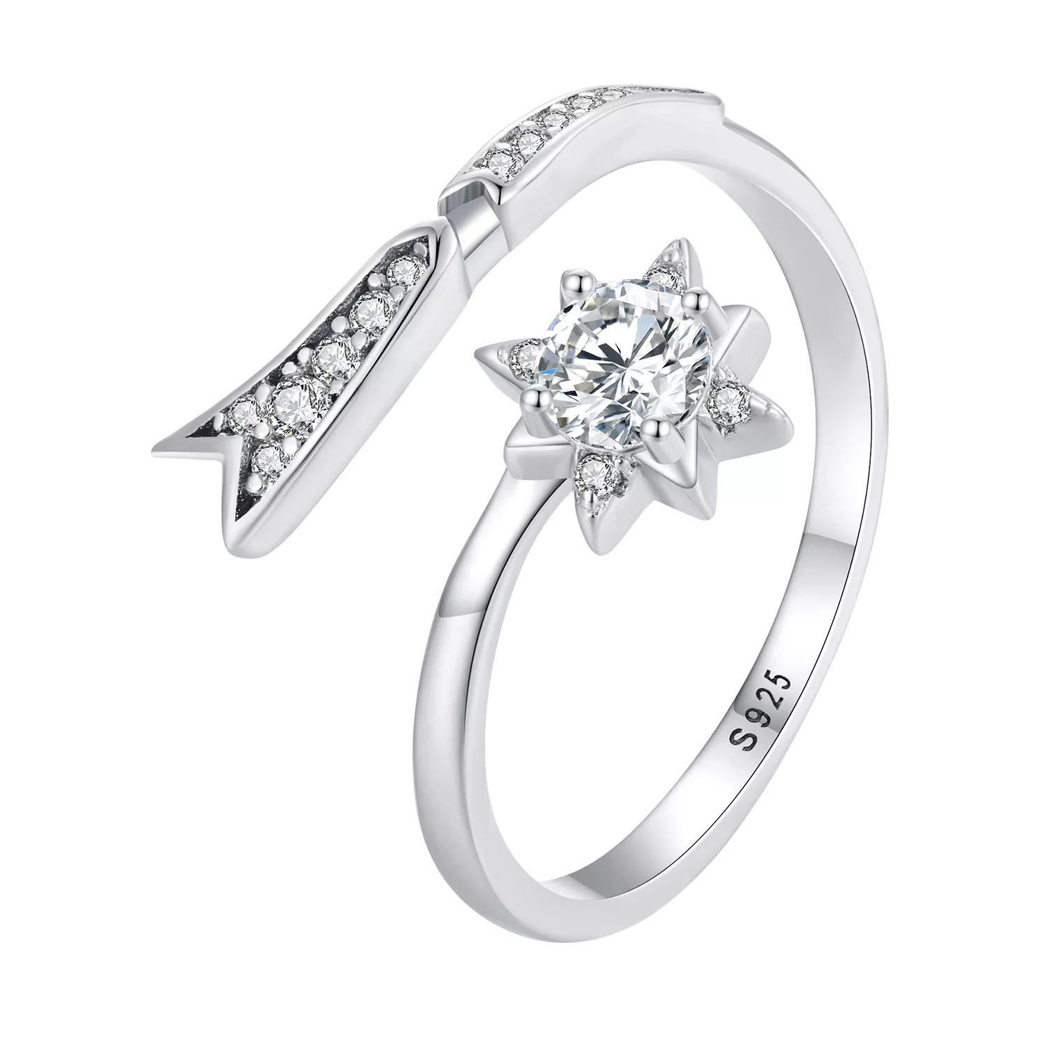 pandora stijl prachtige meteor openingsring bsr413