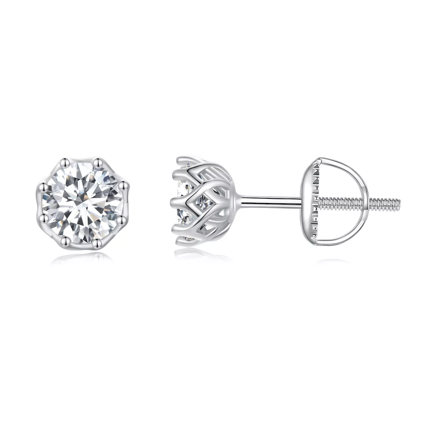 pandora stijl prachtige moissanite studs oorbellen twee certificaten mse016 s