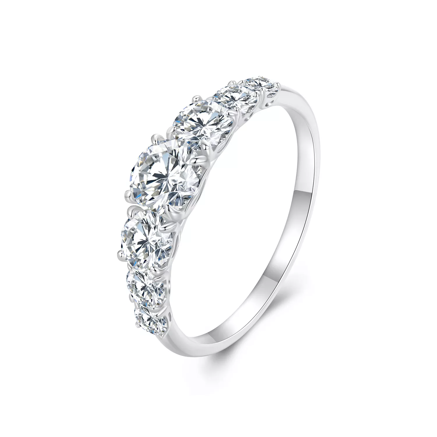 pandora stijl schitterende moissanite ring eén certificaat msr037
