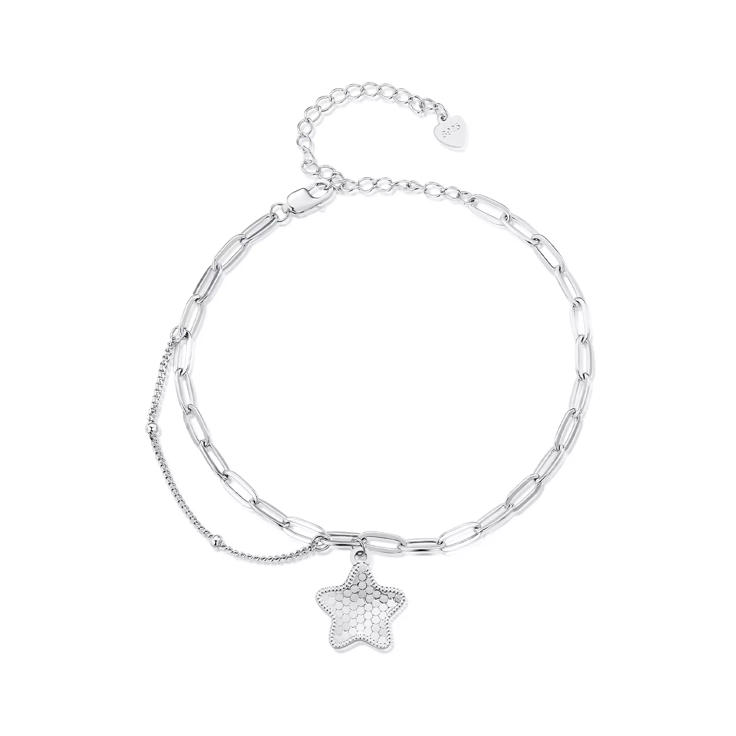 pandora stijl schitterende ster ketting armband bsb137