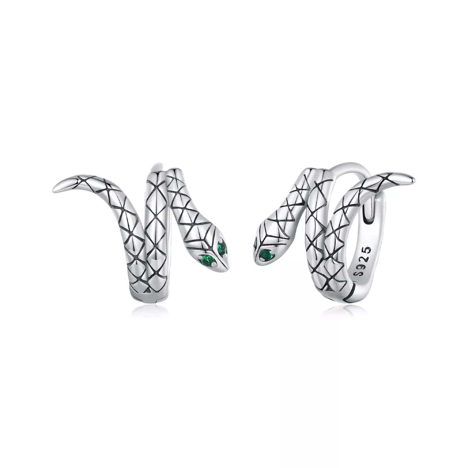 pandora stijl slangen hoepeloorbellen bse883