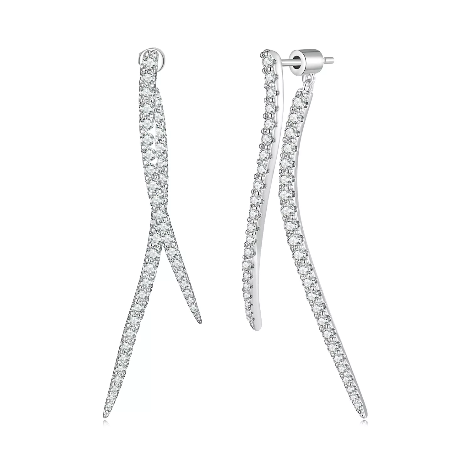 pandora stijl slimme tassel lange stud oorbellen yie227