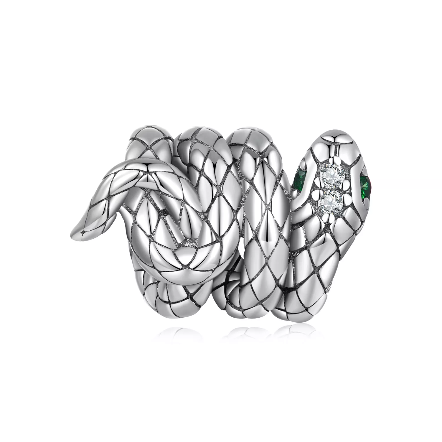 pandora stijl spiraalvormige spirit slang bedel scc2549