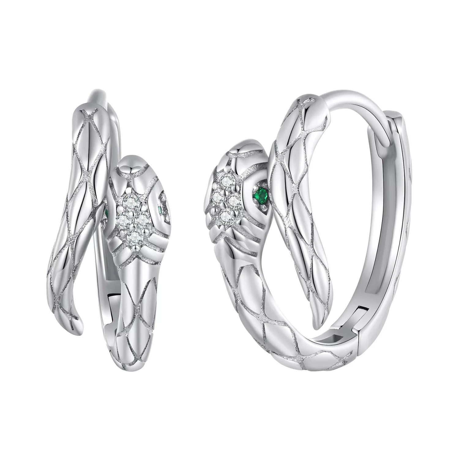 pandora stijl spirit snake hoop oorbellen bse818