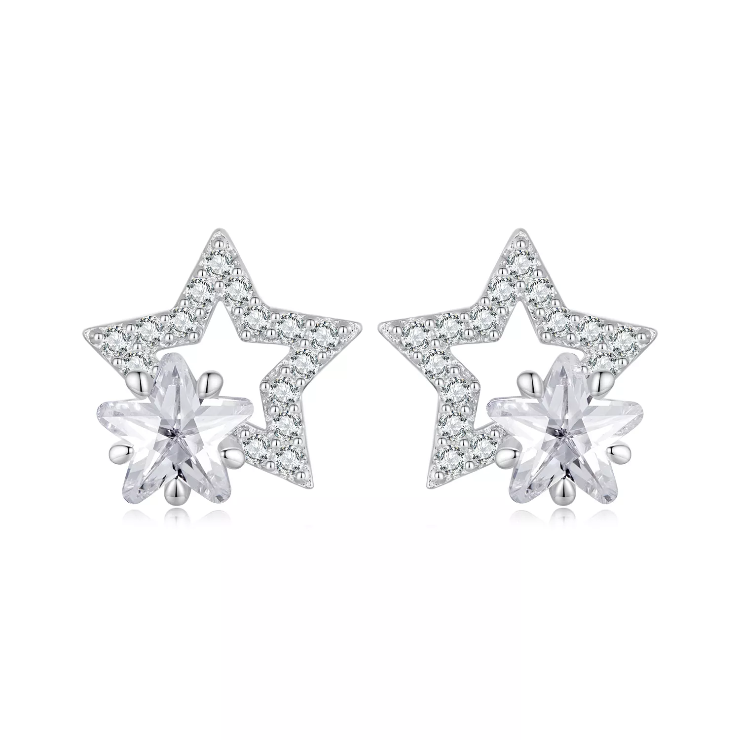 pandora stijl ster oorstekers bse878