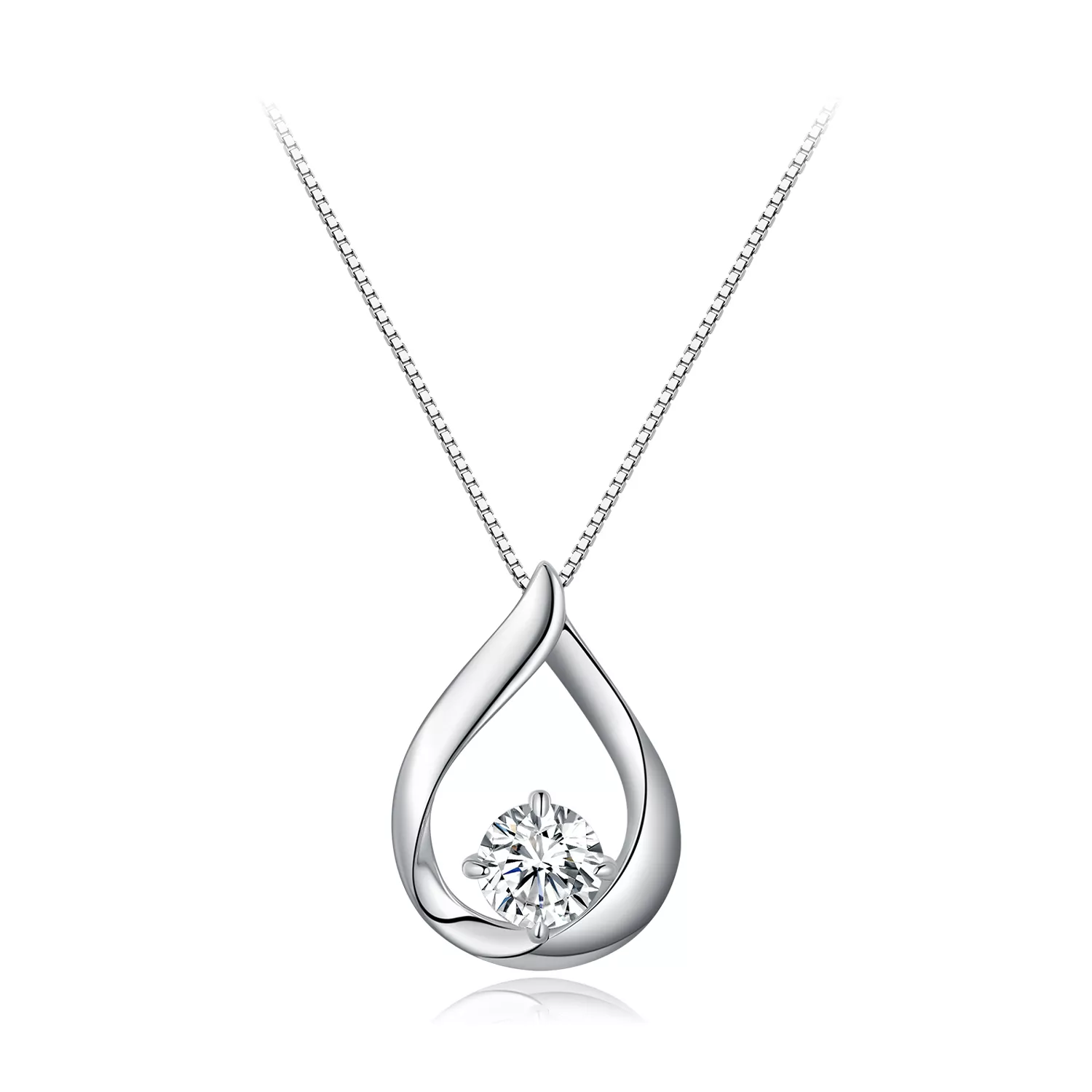 pandora stijl waterdruppel moissanite hanger eén certificaat msn015