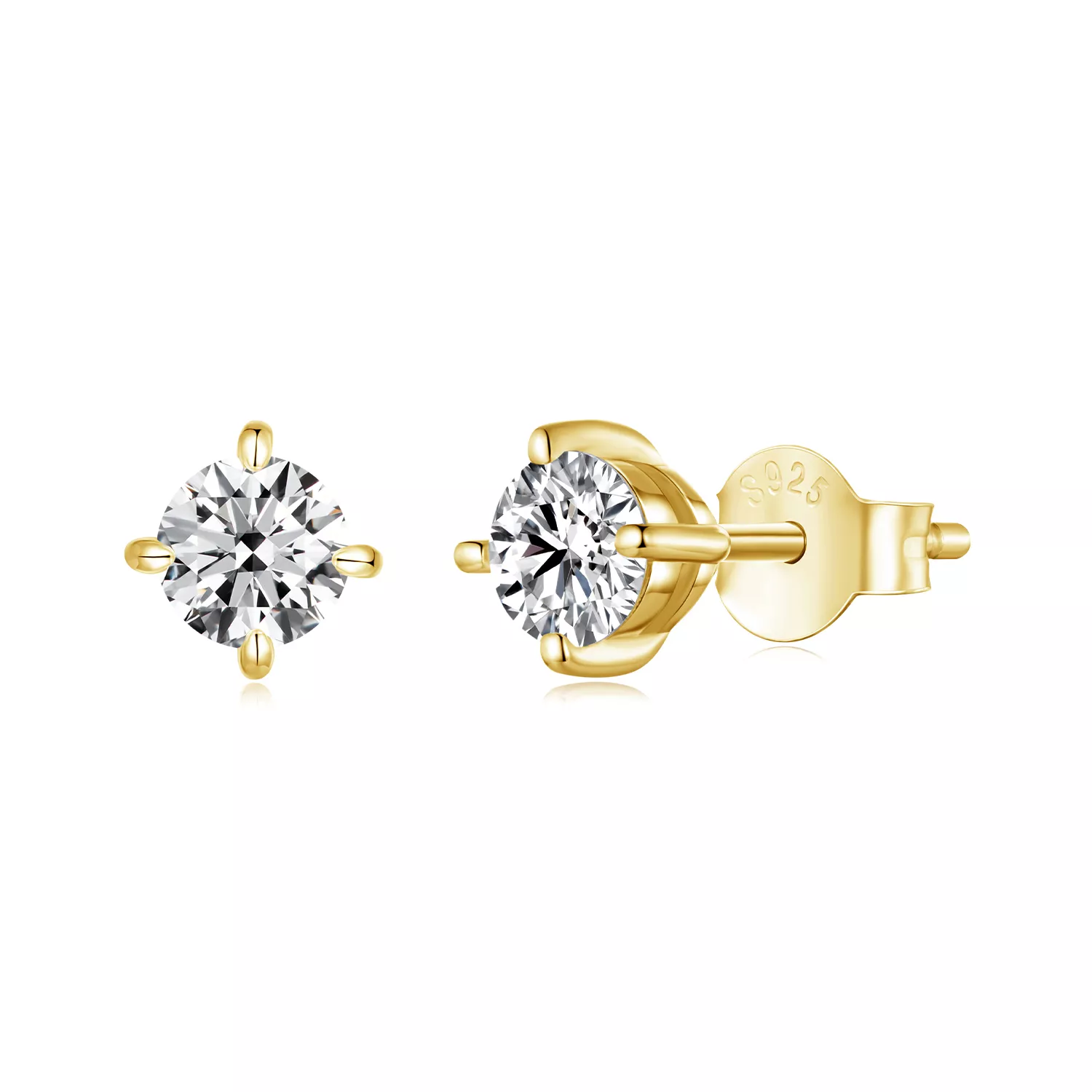 pandora stijl 05ct moissanite oorbellen mse038 bm