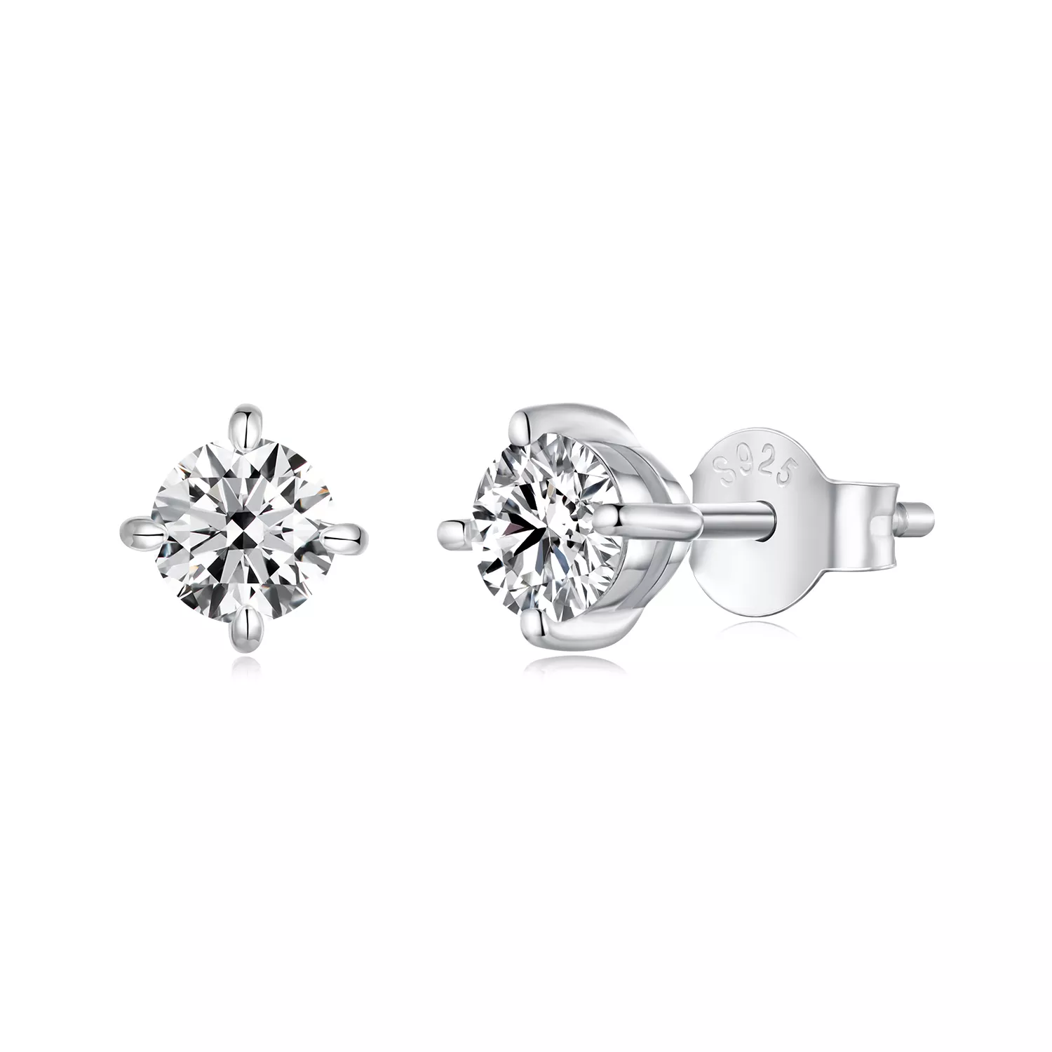 pandora stijl 05ct moissanite oorbellen mse038 m