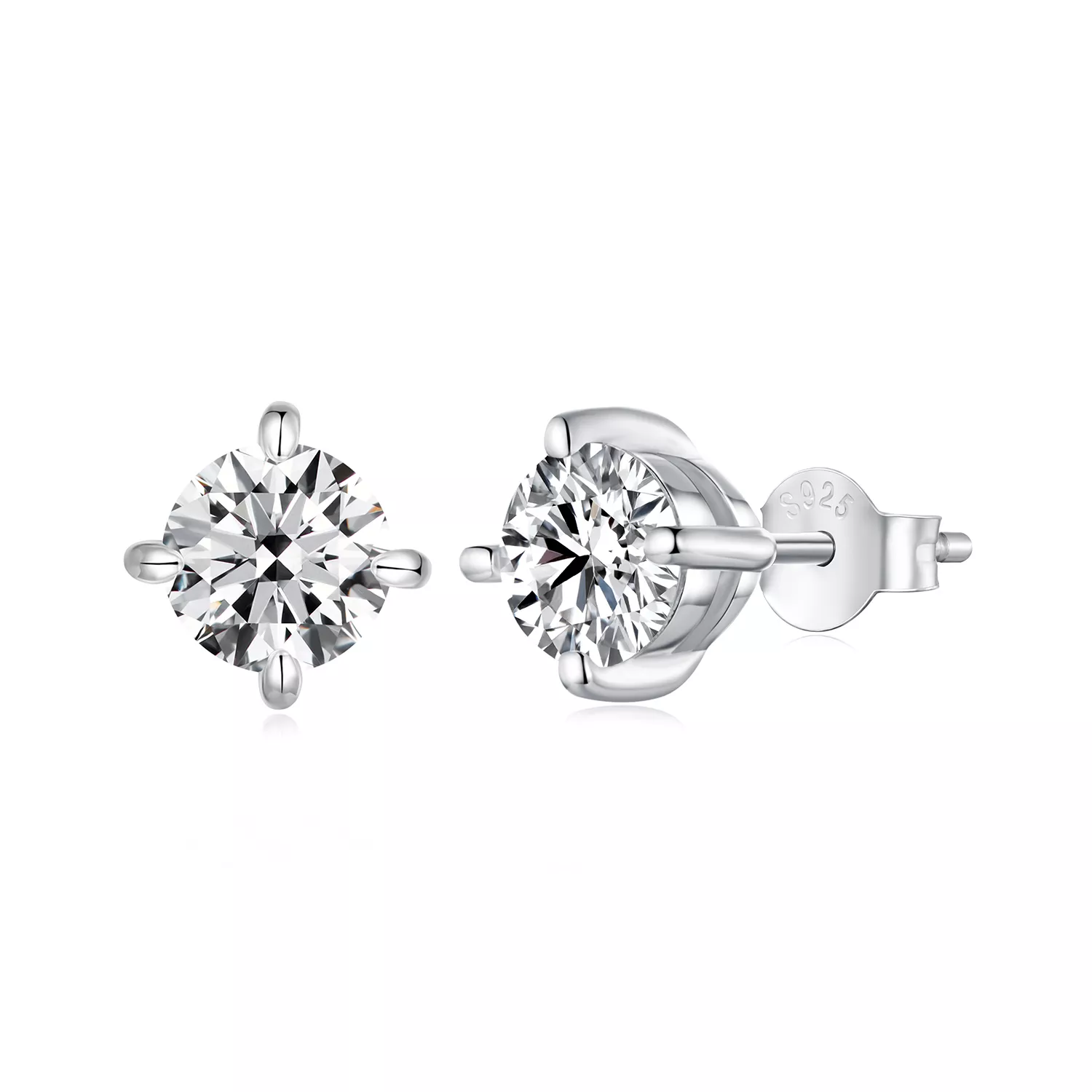pandora stijl 1ct moissanite oorbellen mse038 l