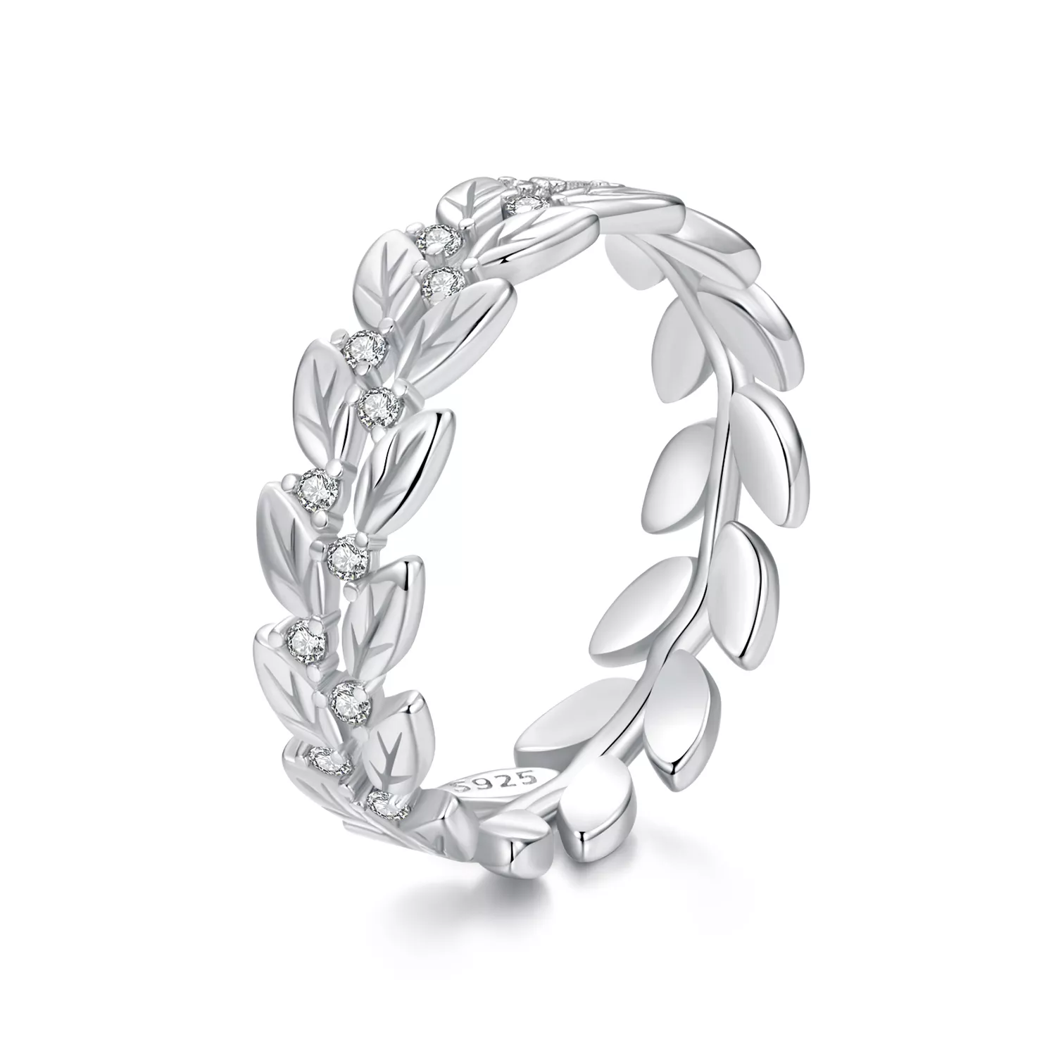 pandora stijl blad ring bsr600
