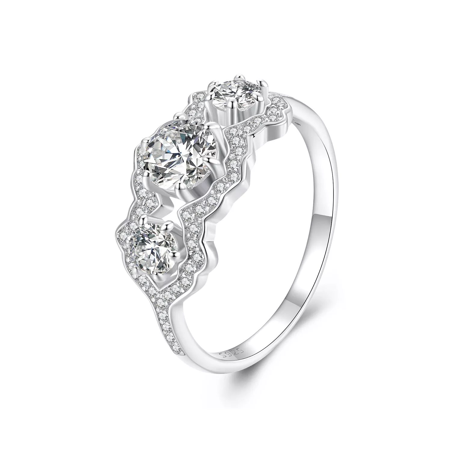 pandora stijl briljante ster ring bsr584