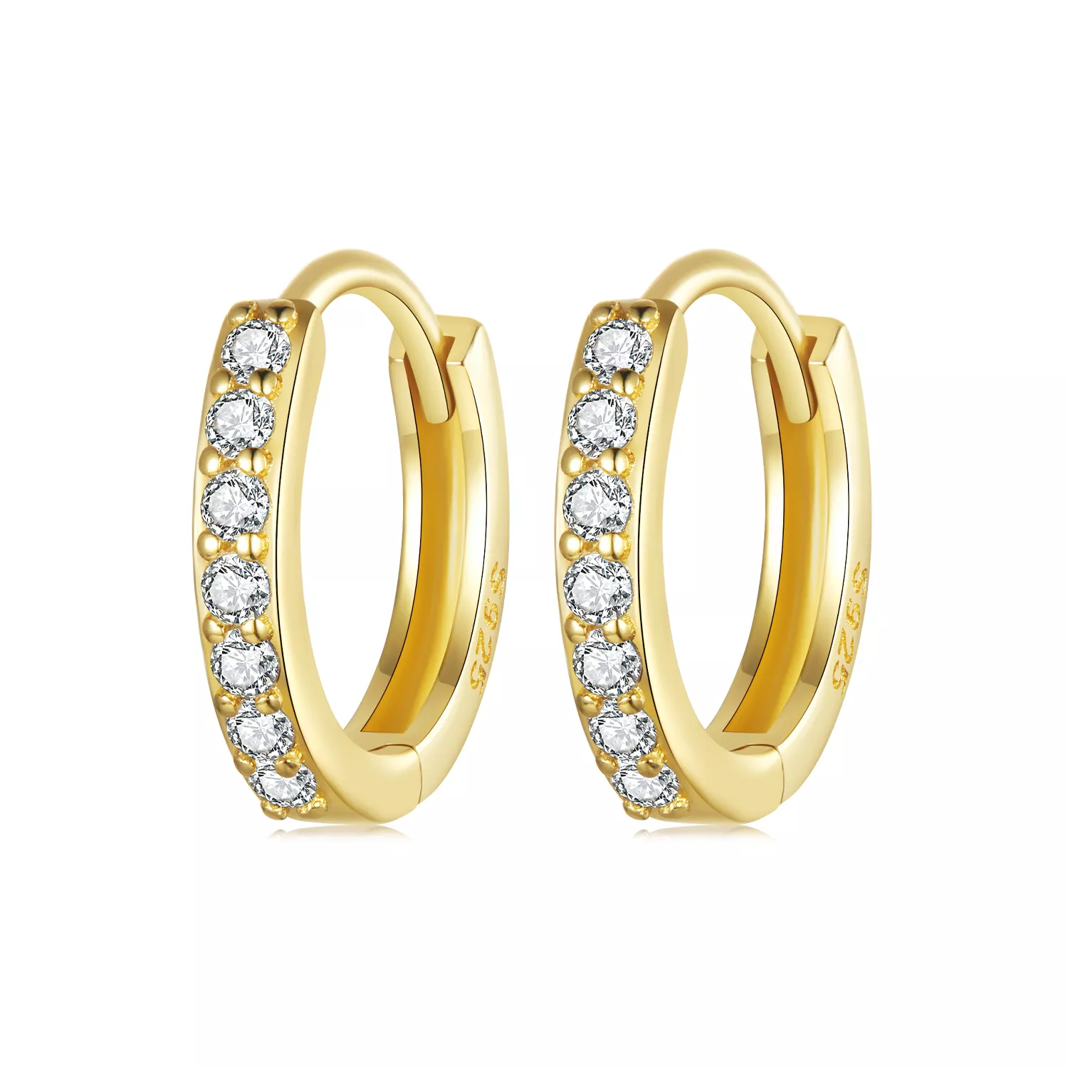 pandora stijl eenvoudige sterling zilveren oorbellen bse1060 bs