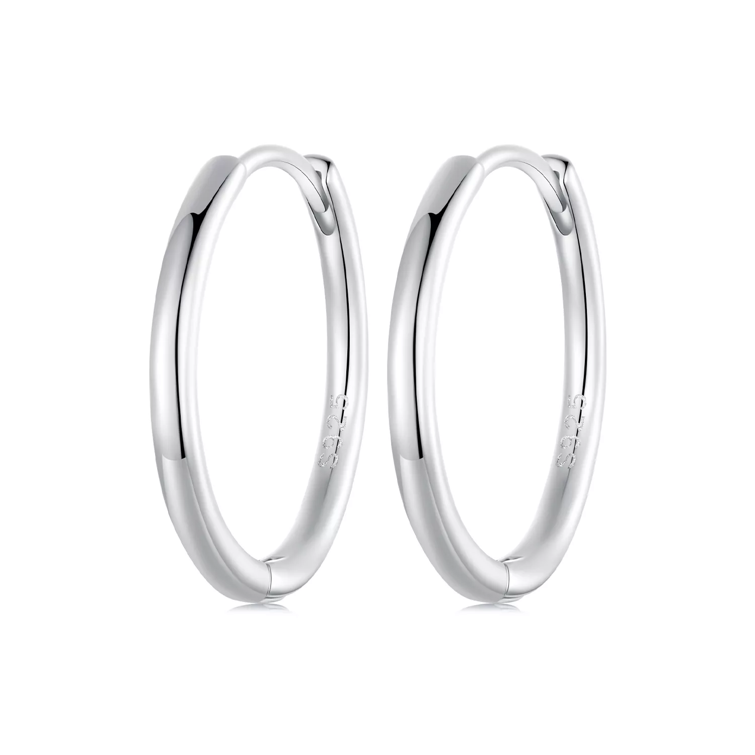 pandora stijl eenvoudige sterling zilveren oorbellen sce1772 l