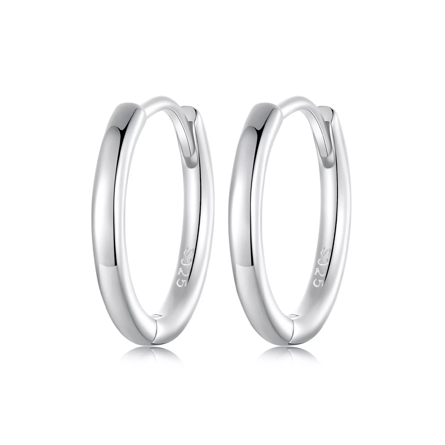 pandora stijl eenvoudige sterling zilveren oorbellen sce1772 m