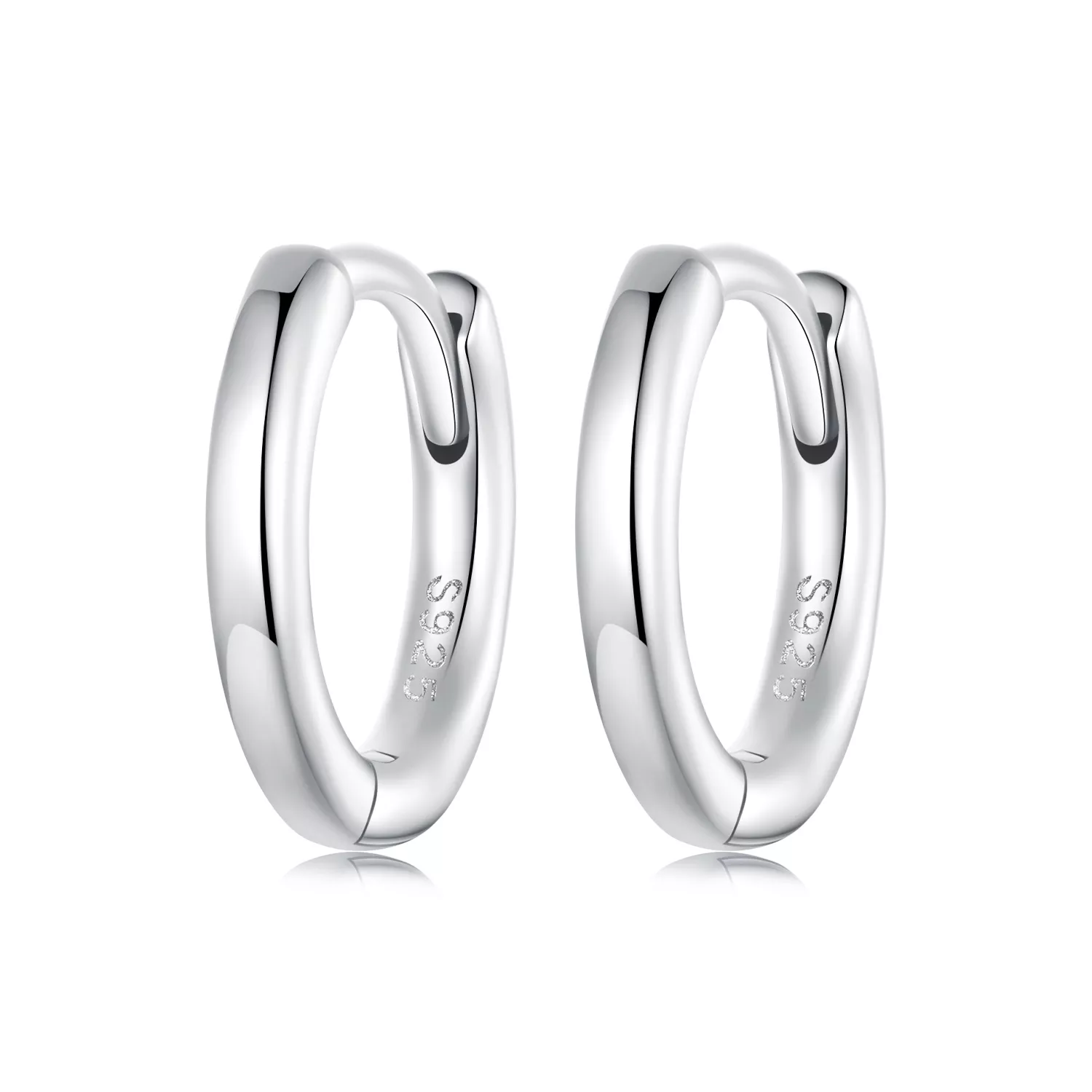pandora stijl eenvoudige sterling zilveren oorbellen sce1772 s