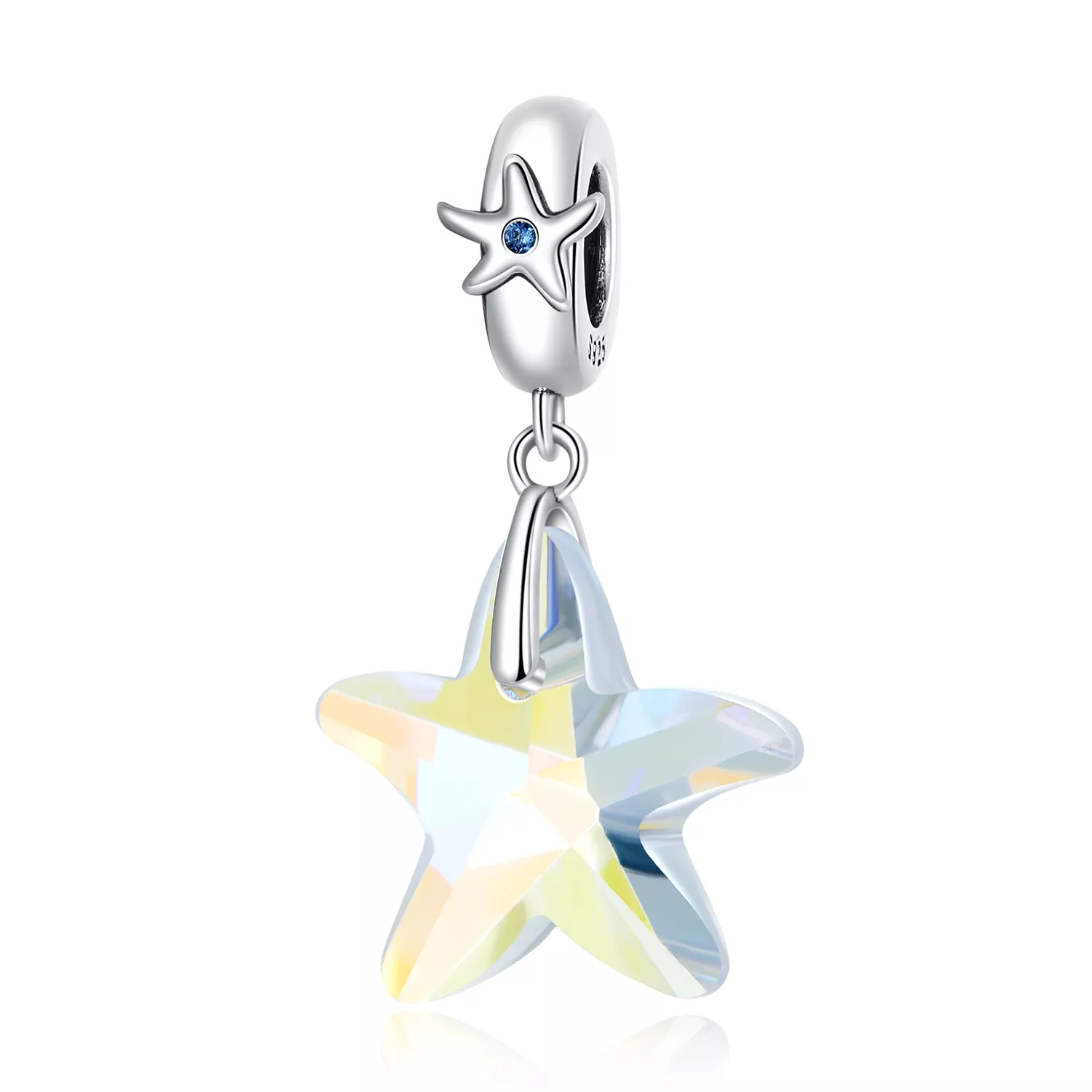 pandora stijl glazen zeester kralen bsc599