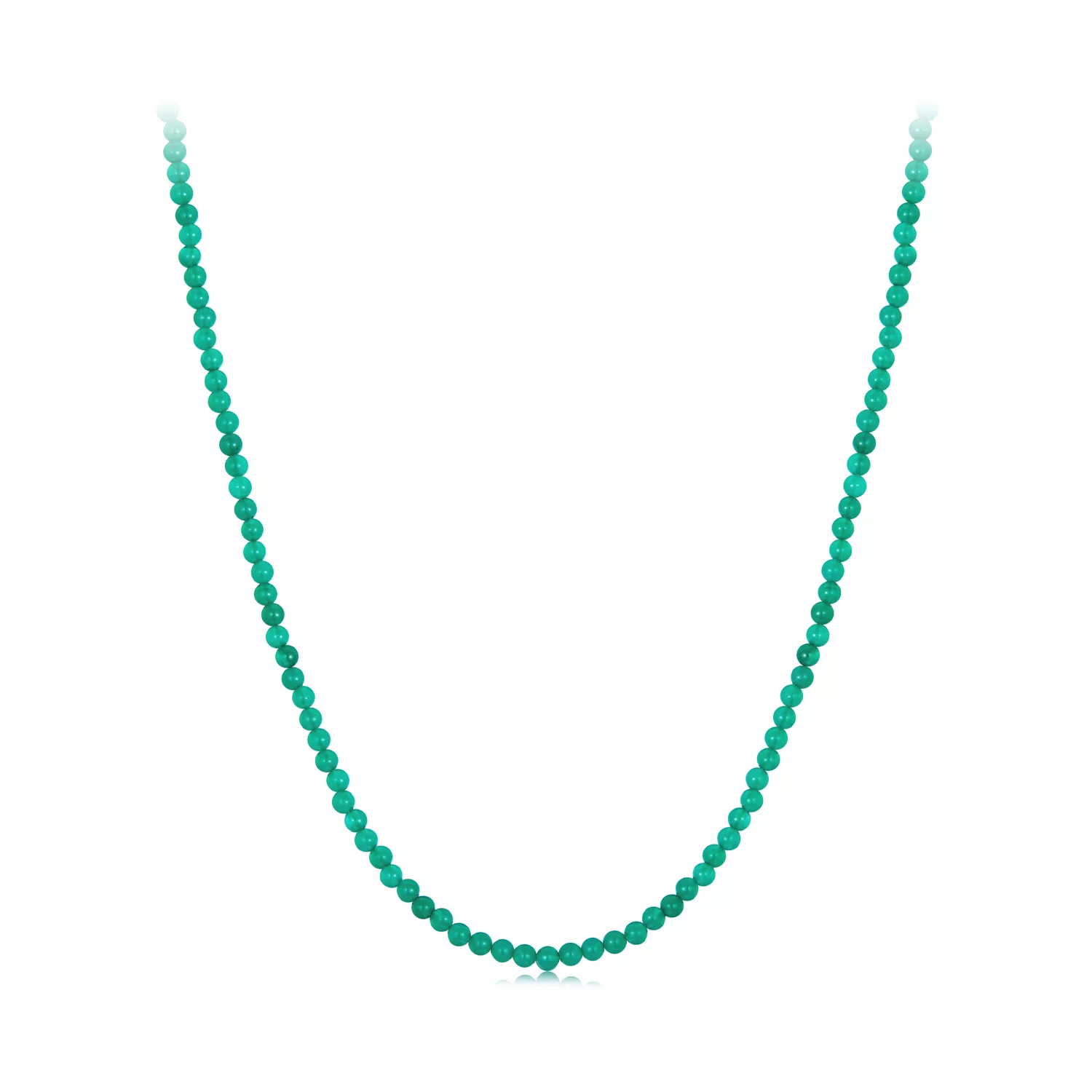 pandora stijl groene agaat sleutelbeen ketting bsn403
