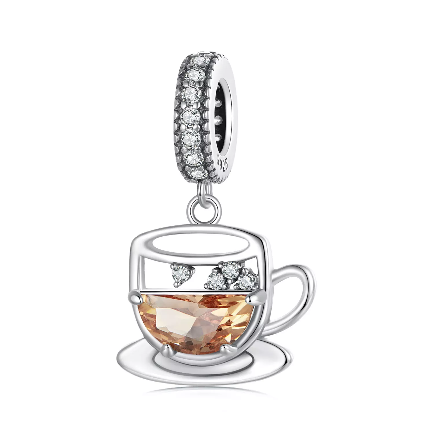 pandora stijl interessante koffie hanger scc2842