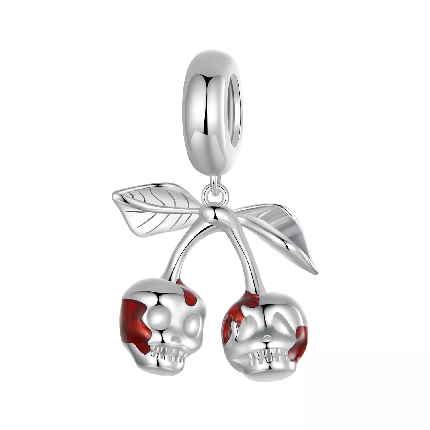 pandora stijl kers schedel hanger scc2904