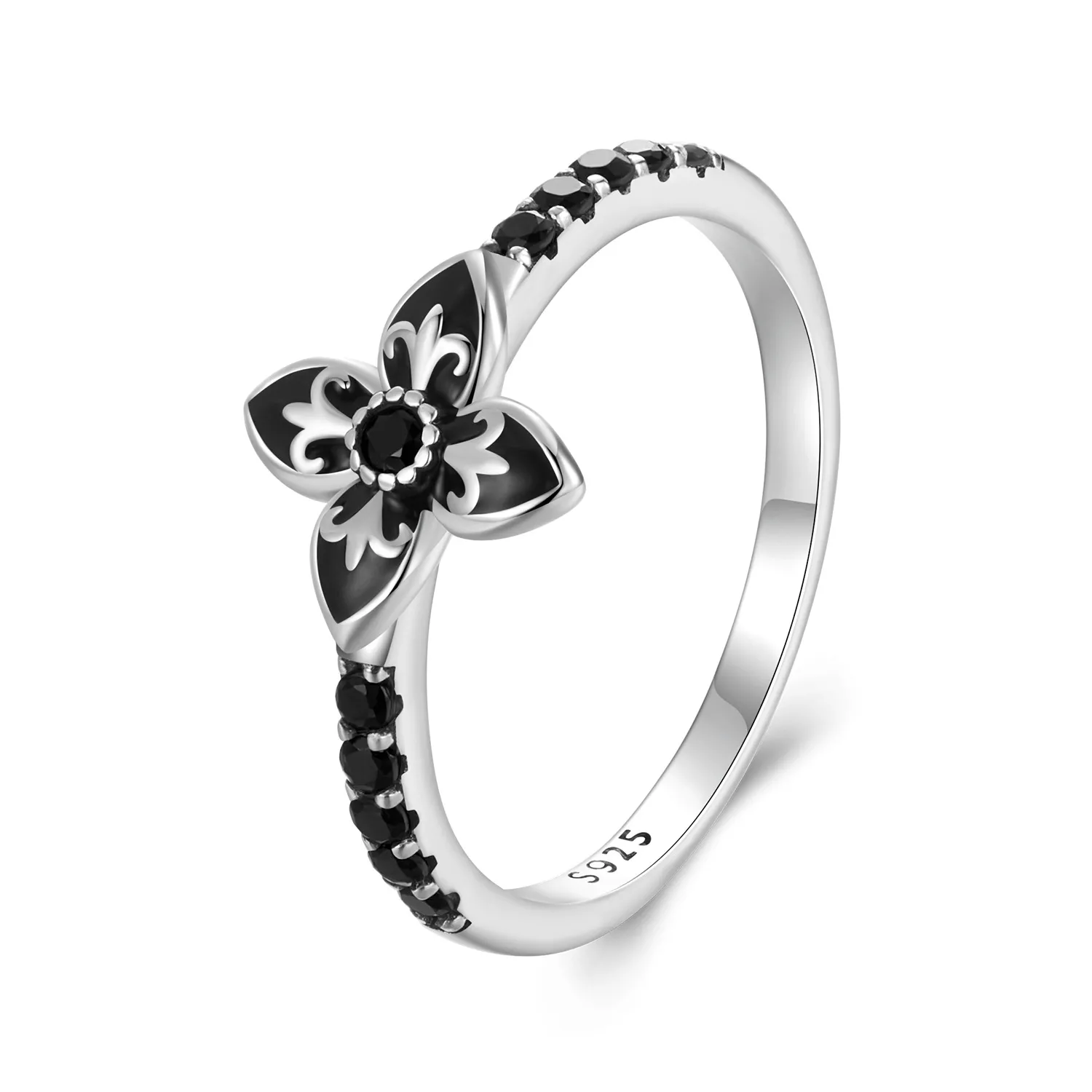 pandora stijl nachtbloem ring scr1075