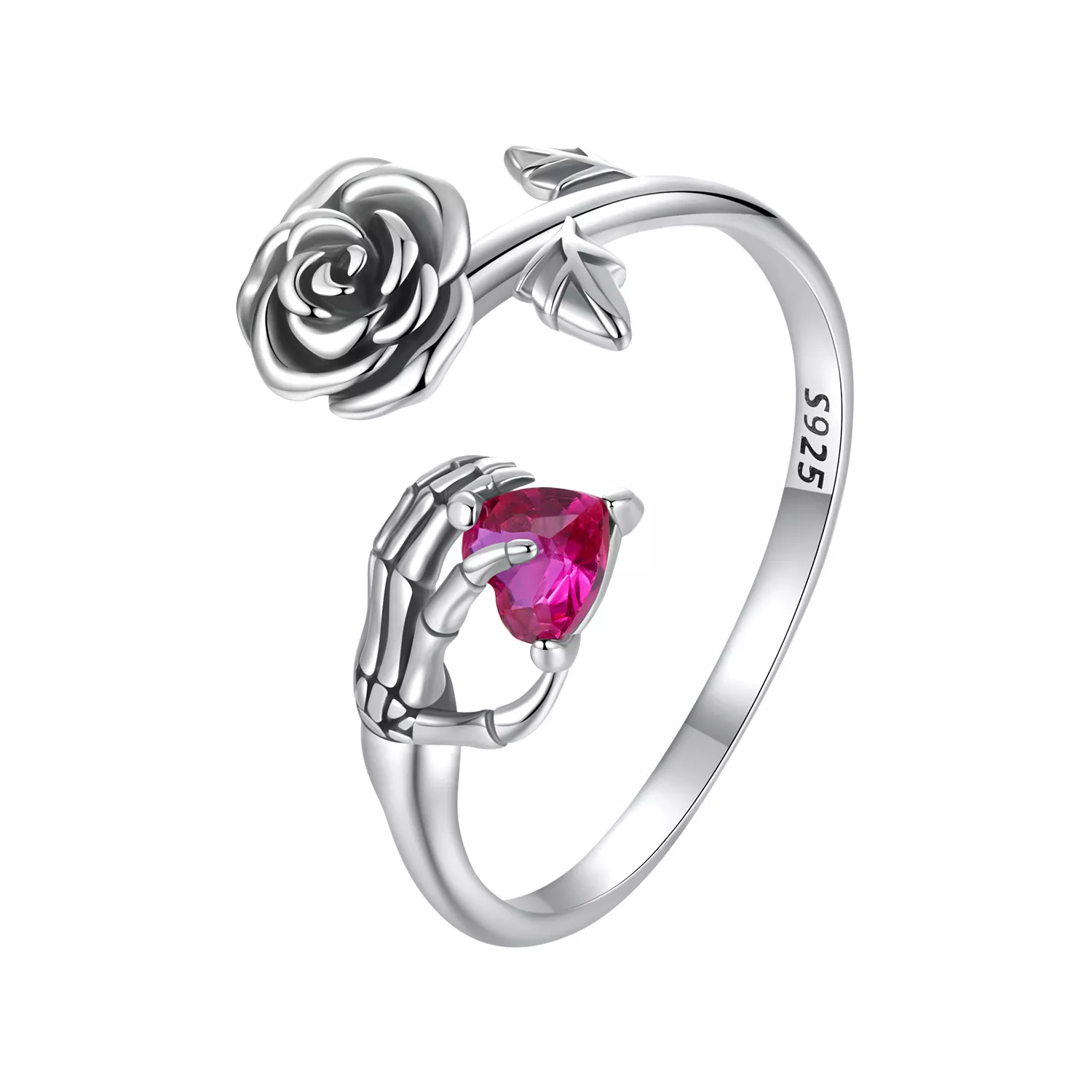 pandora stijl rozen skelet hand bsr606 e