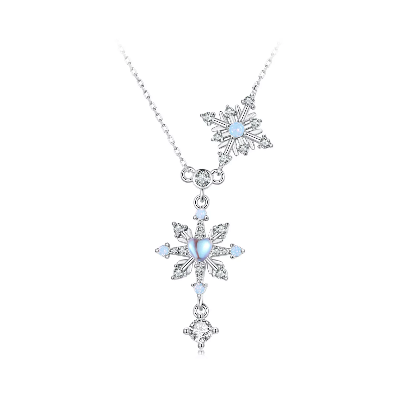 pandora stijl sneeuwvlok ketting bsn364