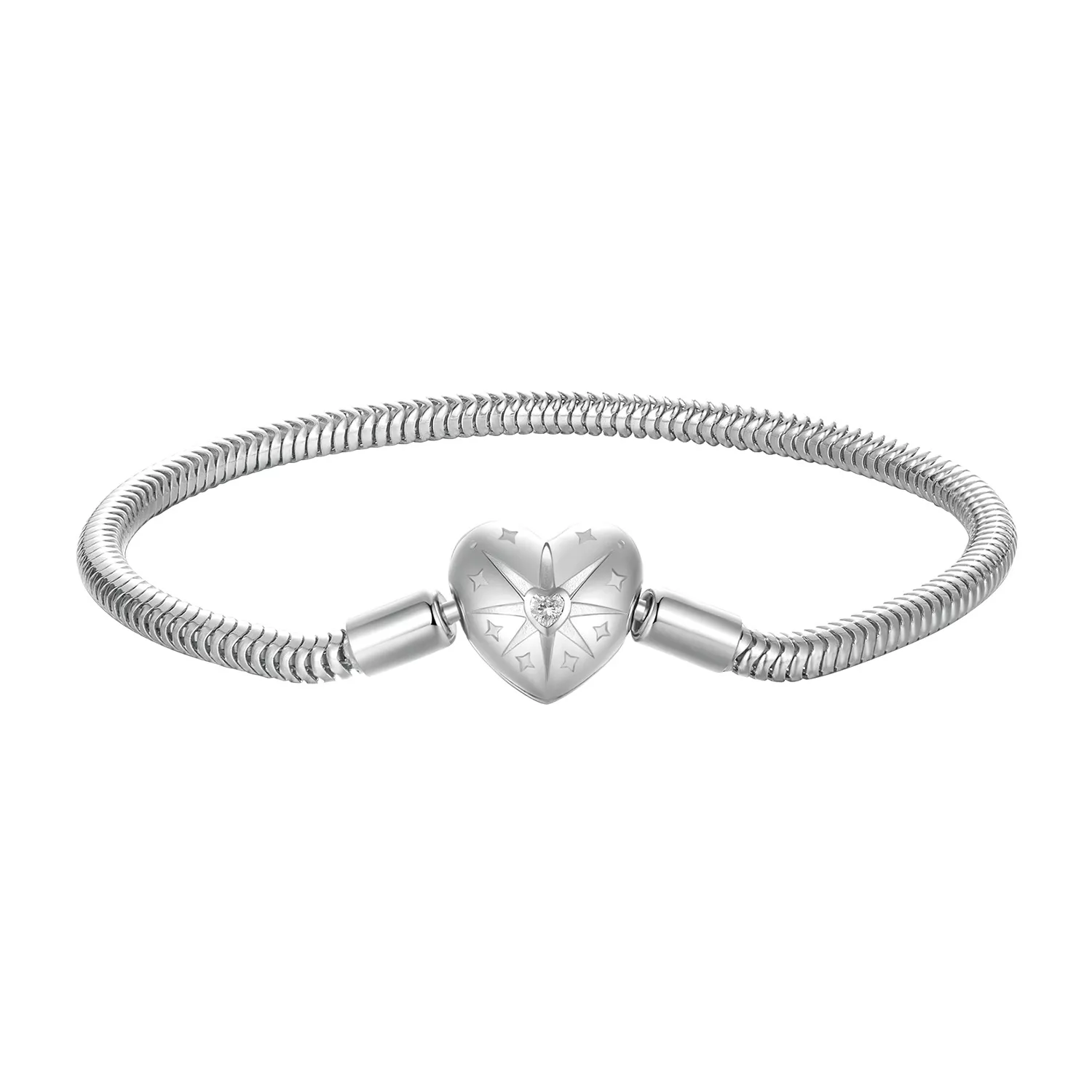 pandora stijl ster hart basis armband bsb196