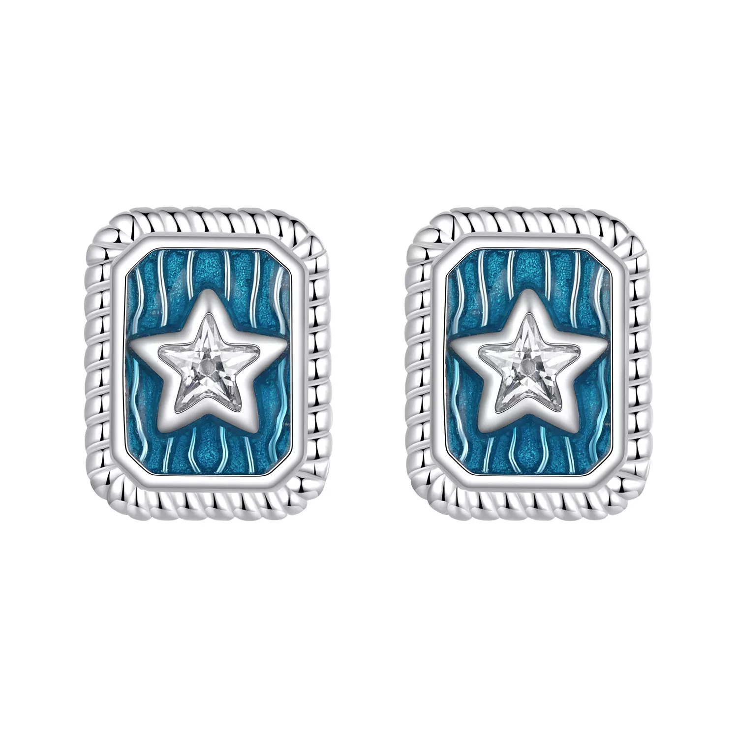 pandora stijl ster retro oorbellen sce1796