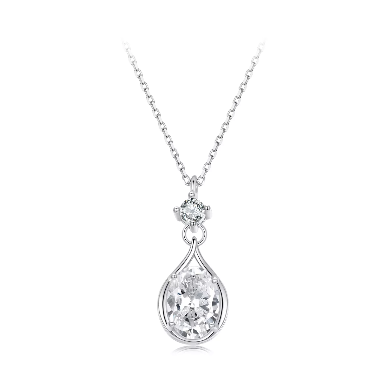 pandora stijl traanvormige halsketting bsn402