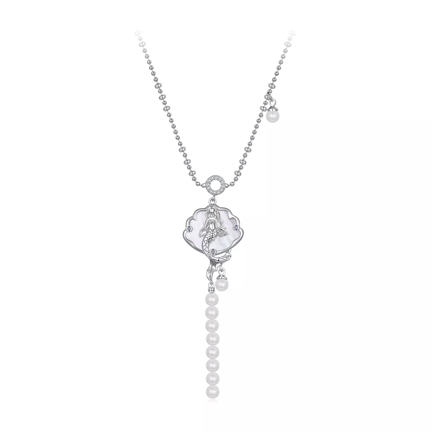 pandora stijl zeemeermin halsketting yin113